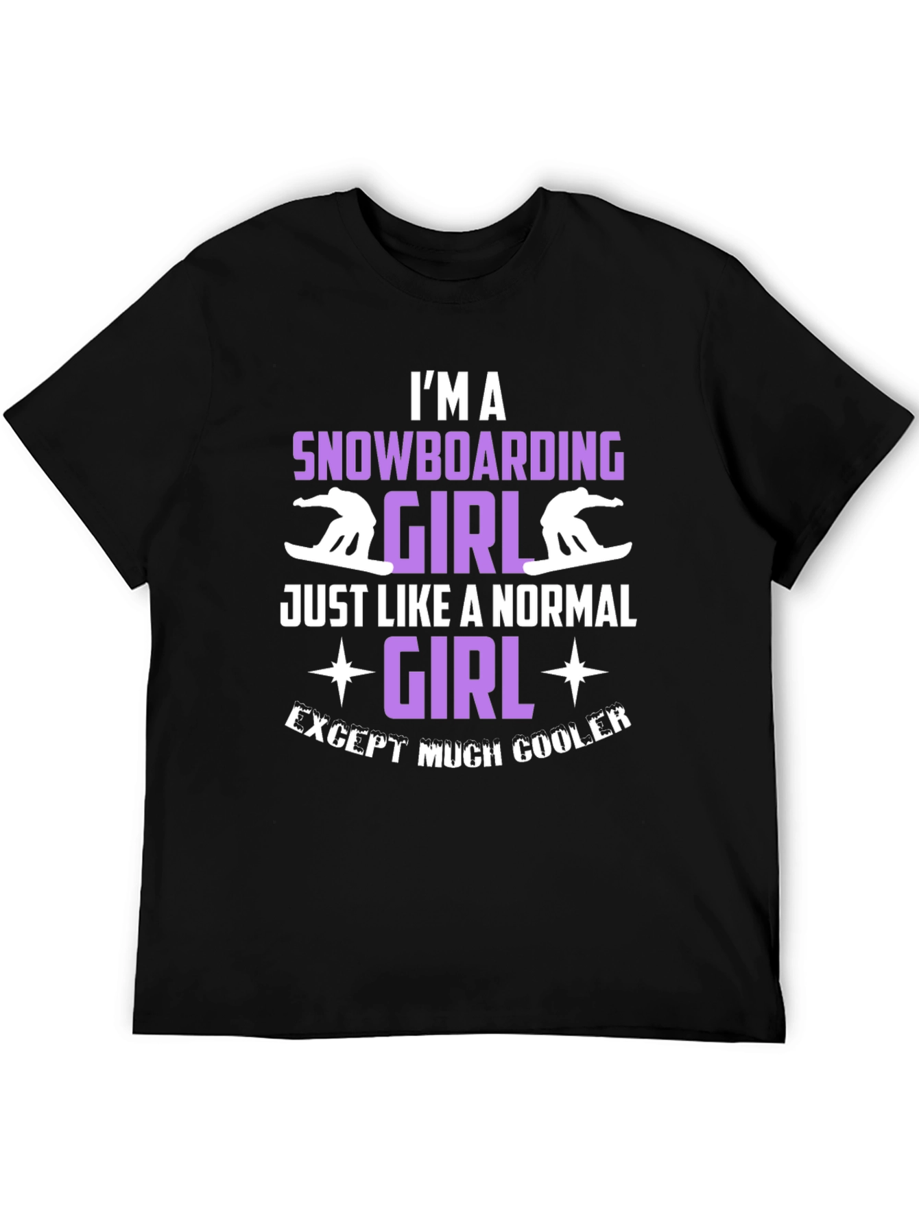 Snowboarding Girl Graphic Tee - Cool & Unique T-Shirt