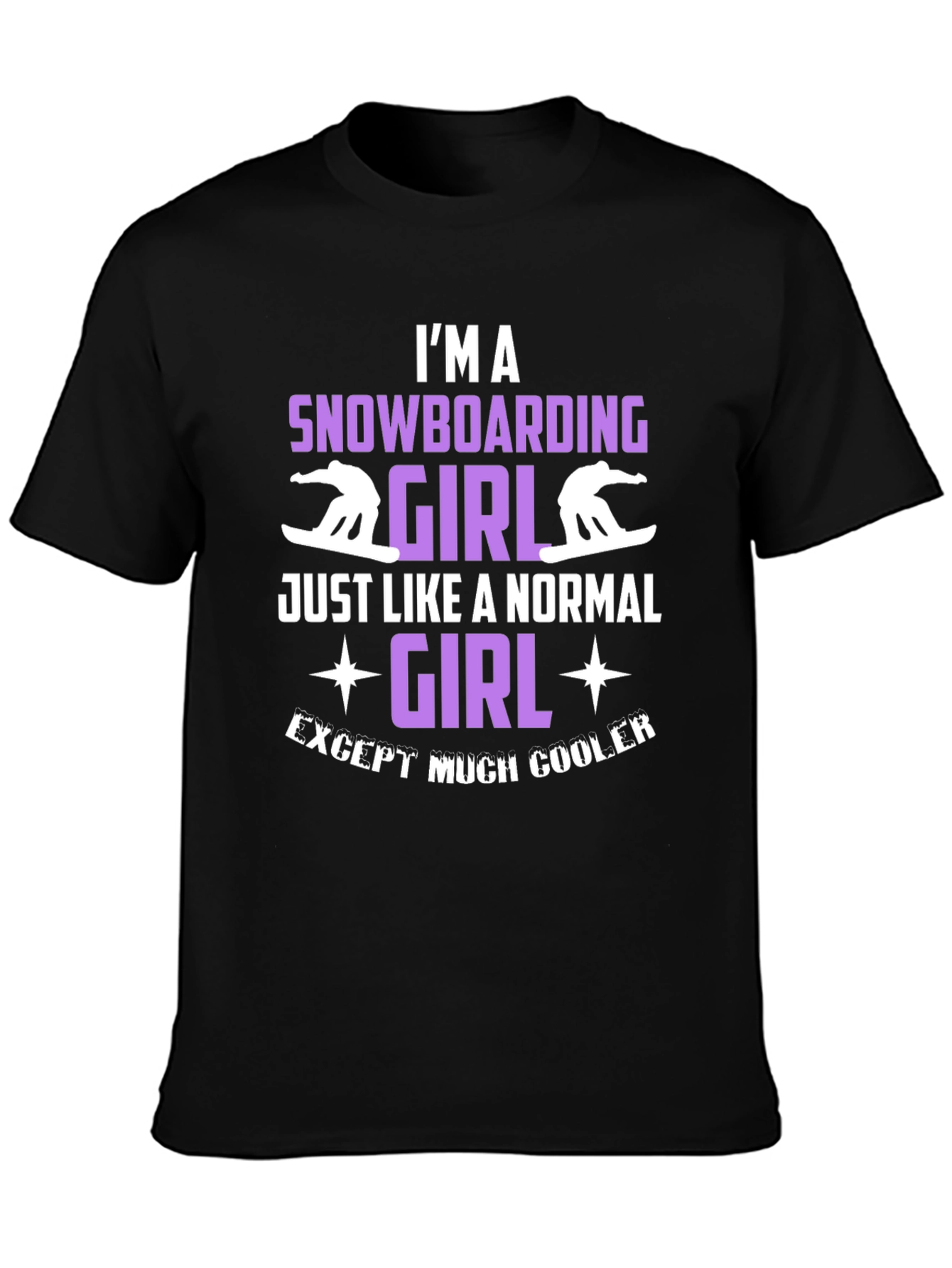 Snowboarding Girl Graphic Tee - Cool & Unique T-Shirt