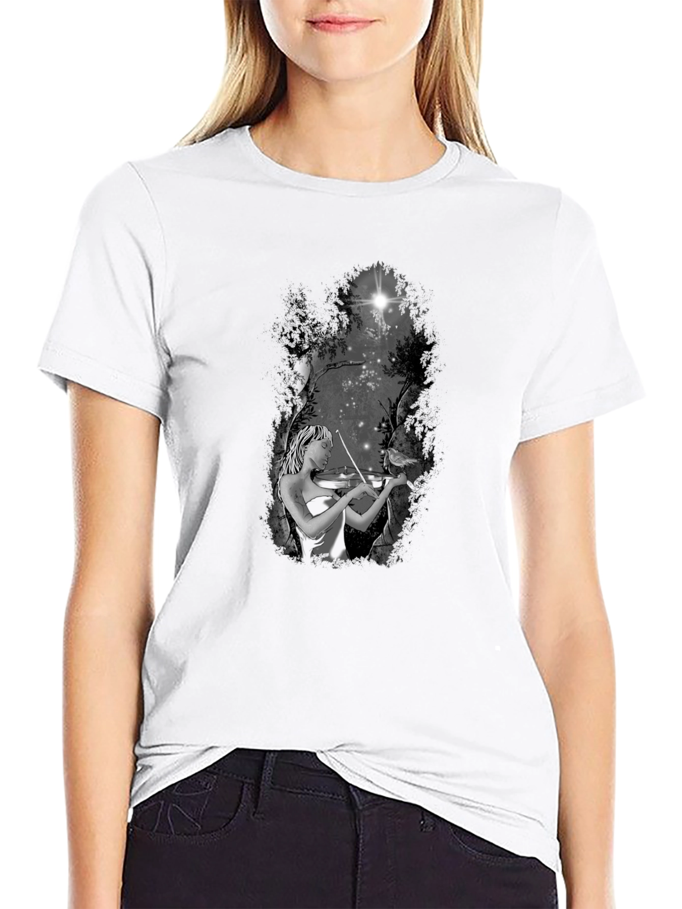 Violinist in the Woods T-Shirt