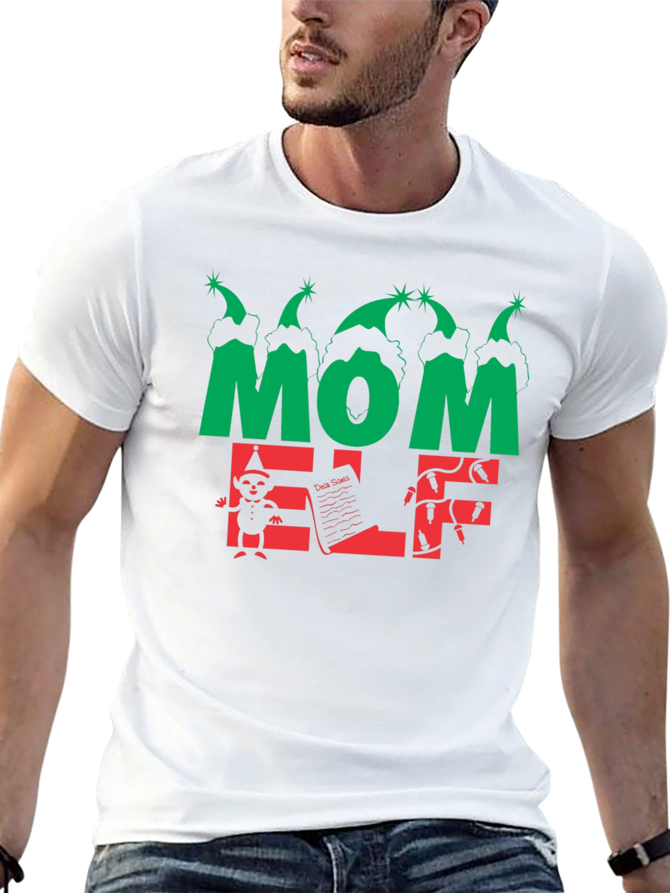 Mom Elf Christmas T-Shirt