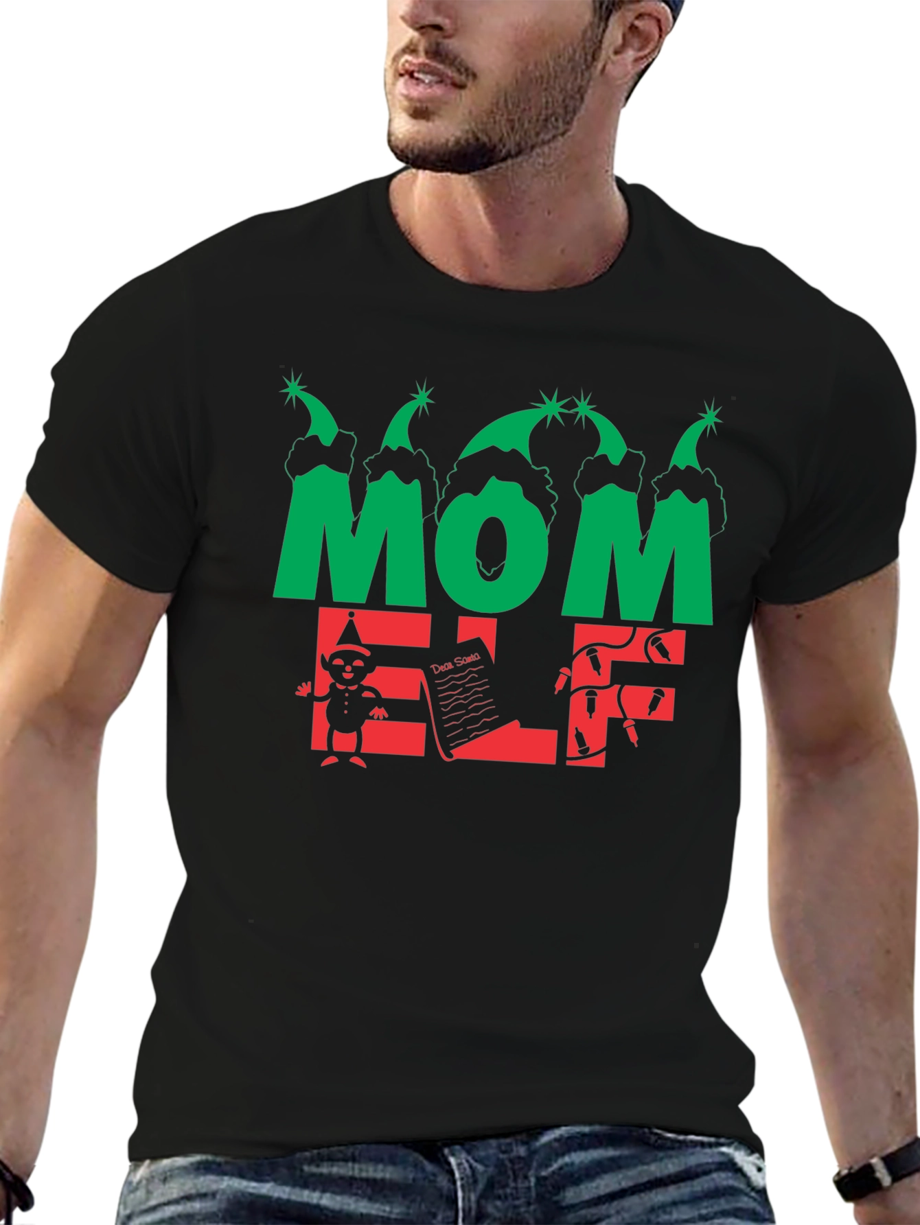 Mom Elf Christmas T-Shirt