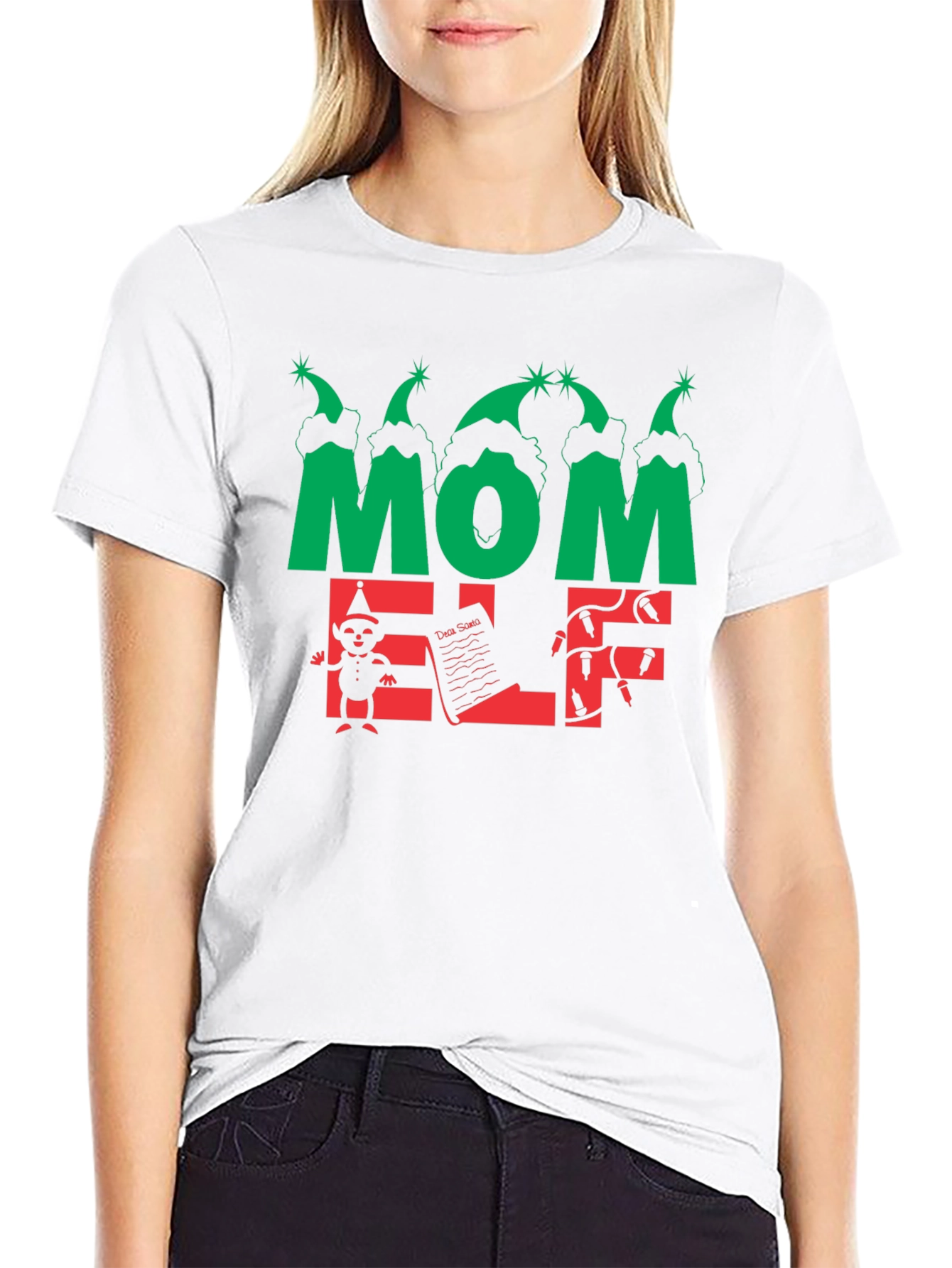 Mom Elf Christmas T-Shirt