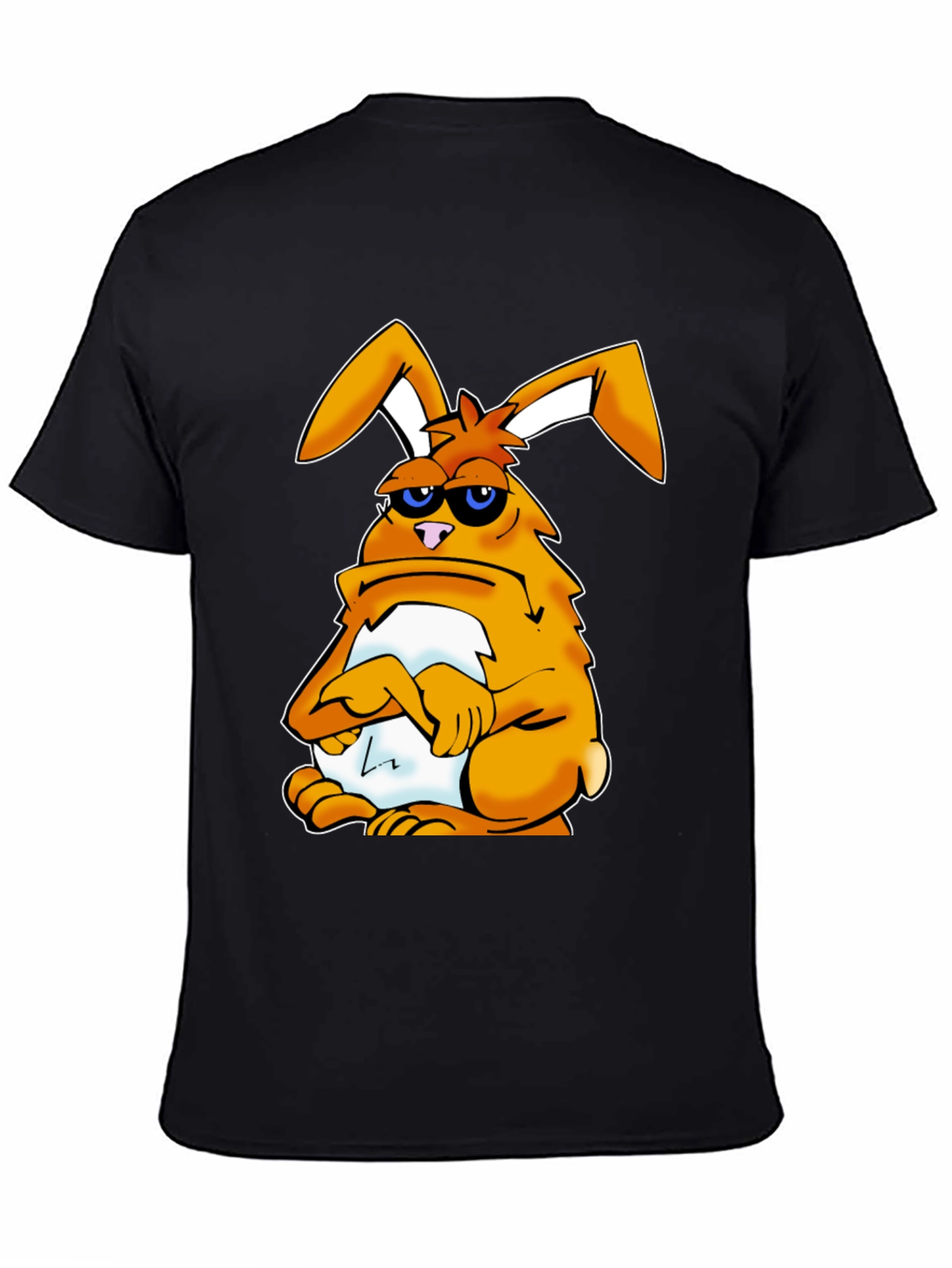 Grumpy Bunny T-Shirt - Funny Cartoon Rabbit Tee