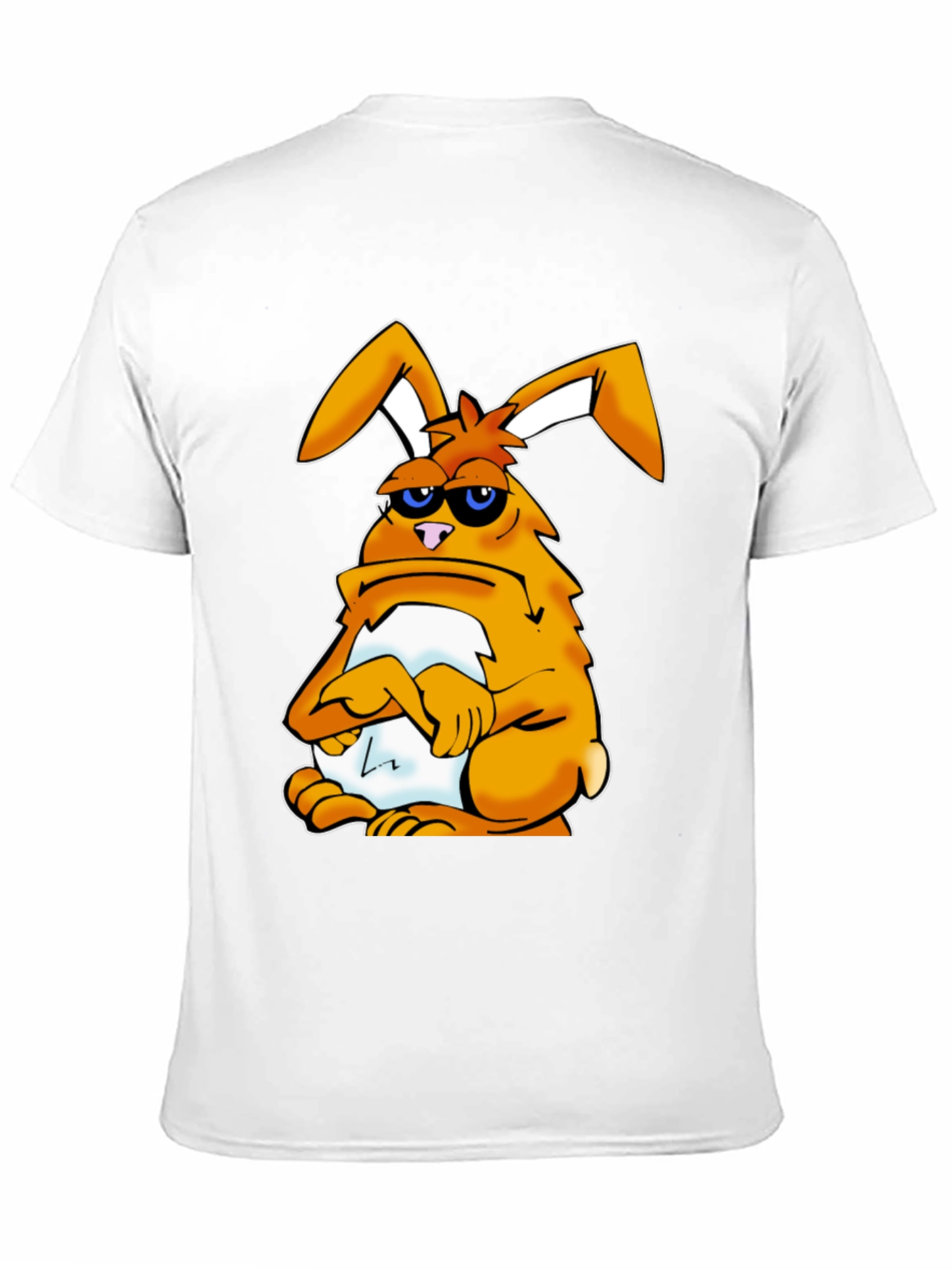 Grumpy Bunny T-Shirt - Funny Cartoon Rabbit Tee