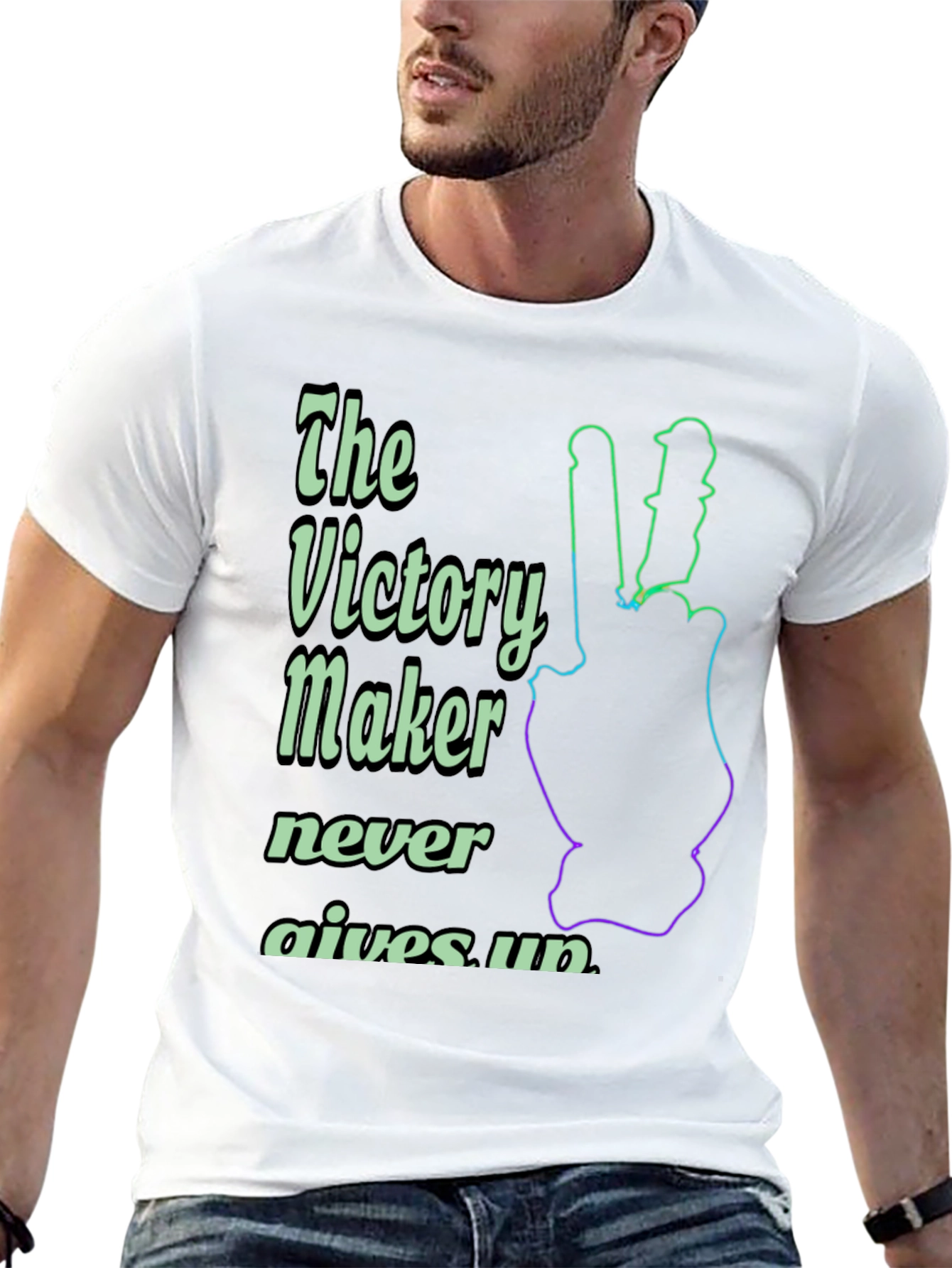 Victory Maker Never Gives Up T-Shirt