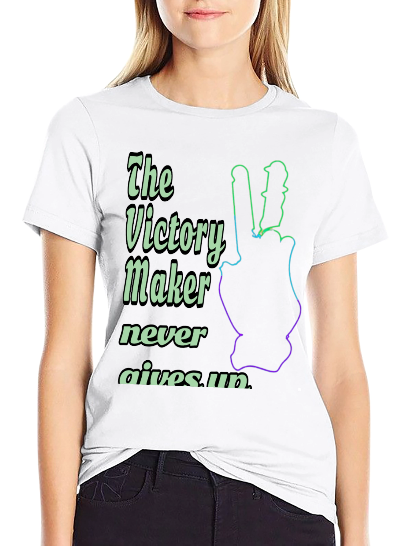 Victory Maker Never Gives Up T-Shirt