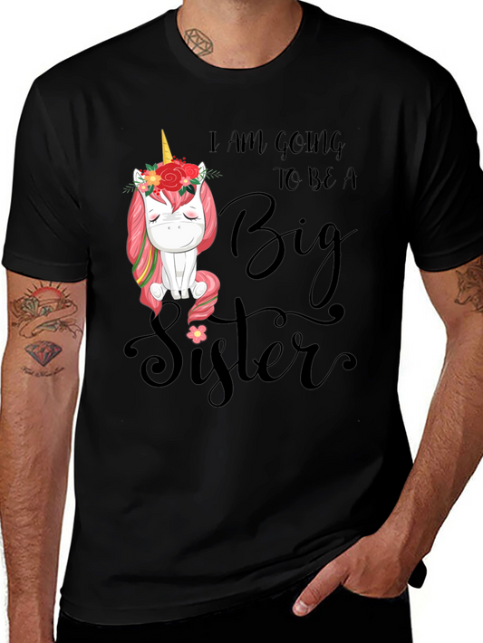 Big Sister Unicorn T-Shirt - Pregnancy Announcement Tee