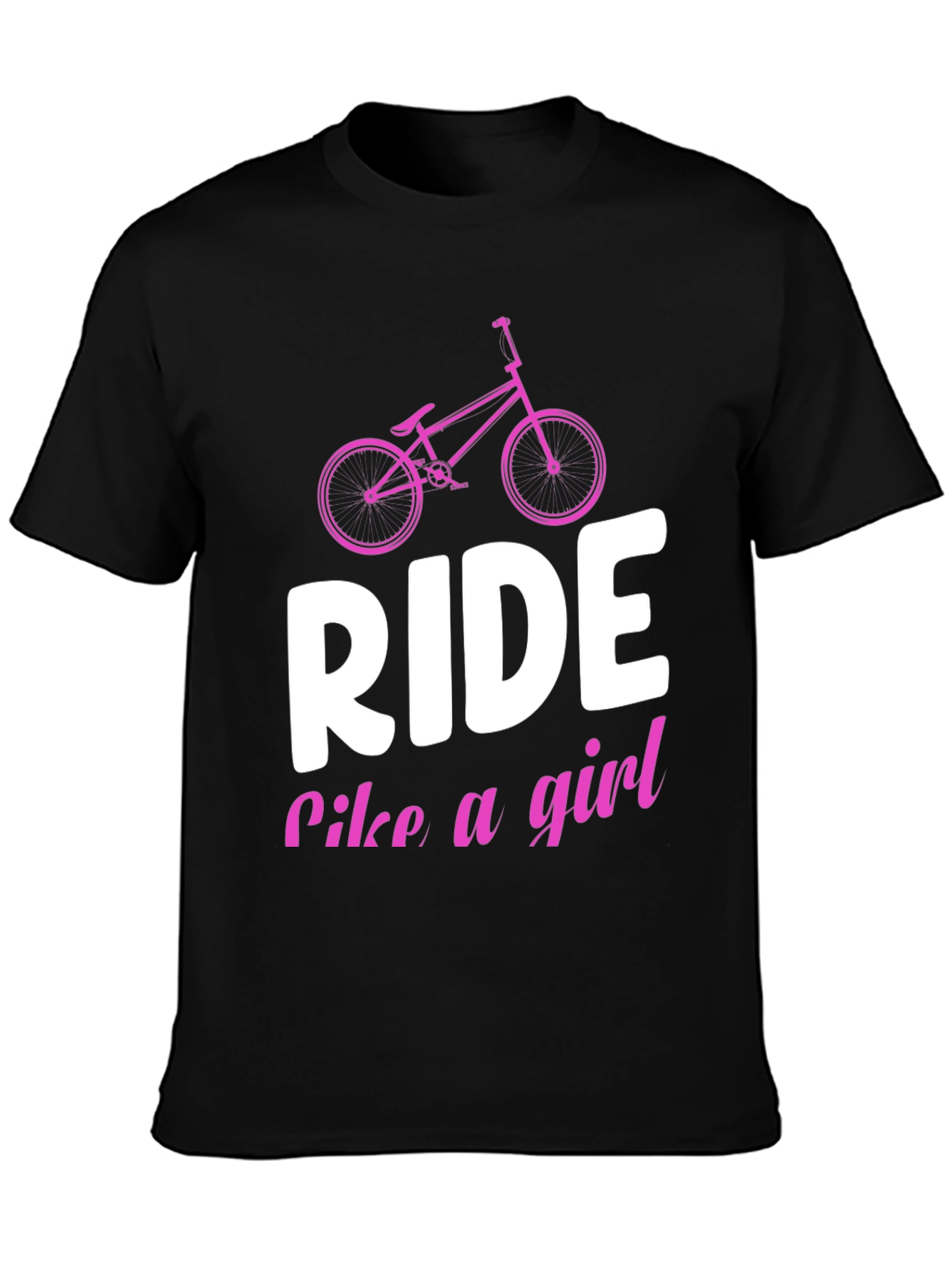 Ride Like a Girl Black T-Shirt
