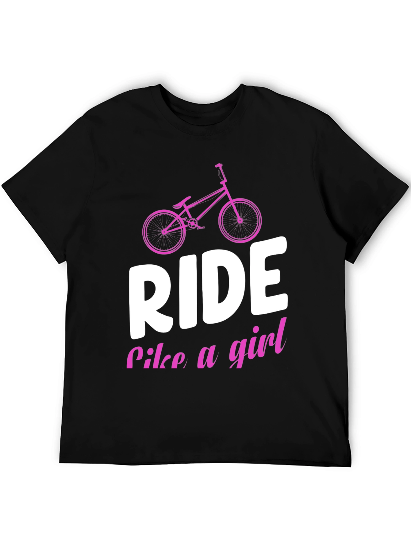 Ride Like a Girl Black T-Shirt
