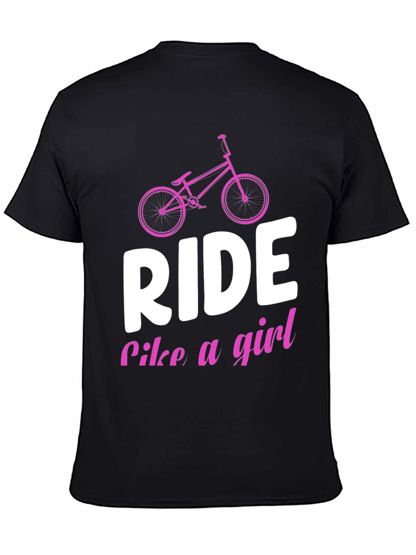 Ride Like a Girl Black T-Shirt