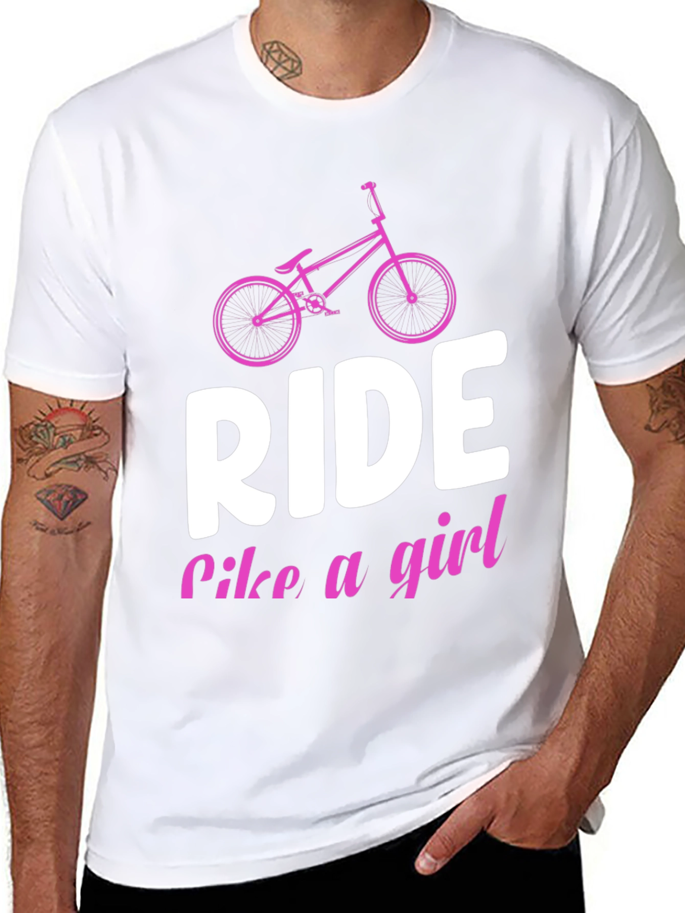Ride Like a Girl Black T-Shirt