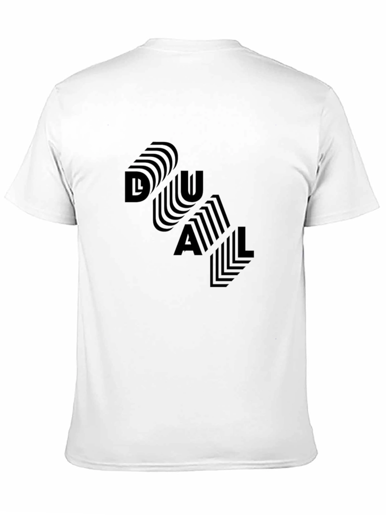 DUAL Graphic Print Black T-Shirt
