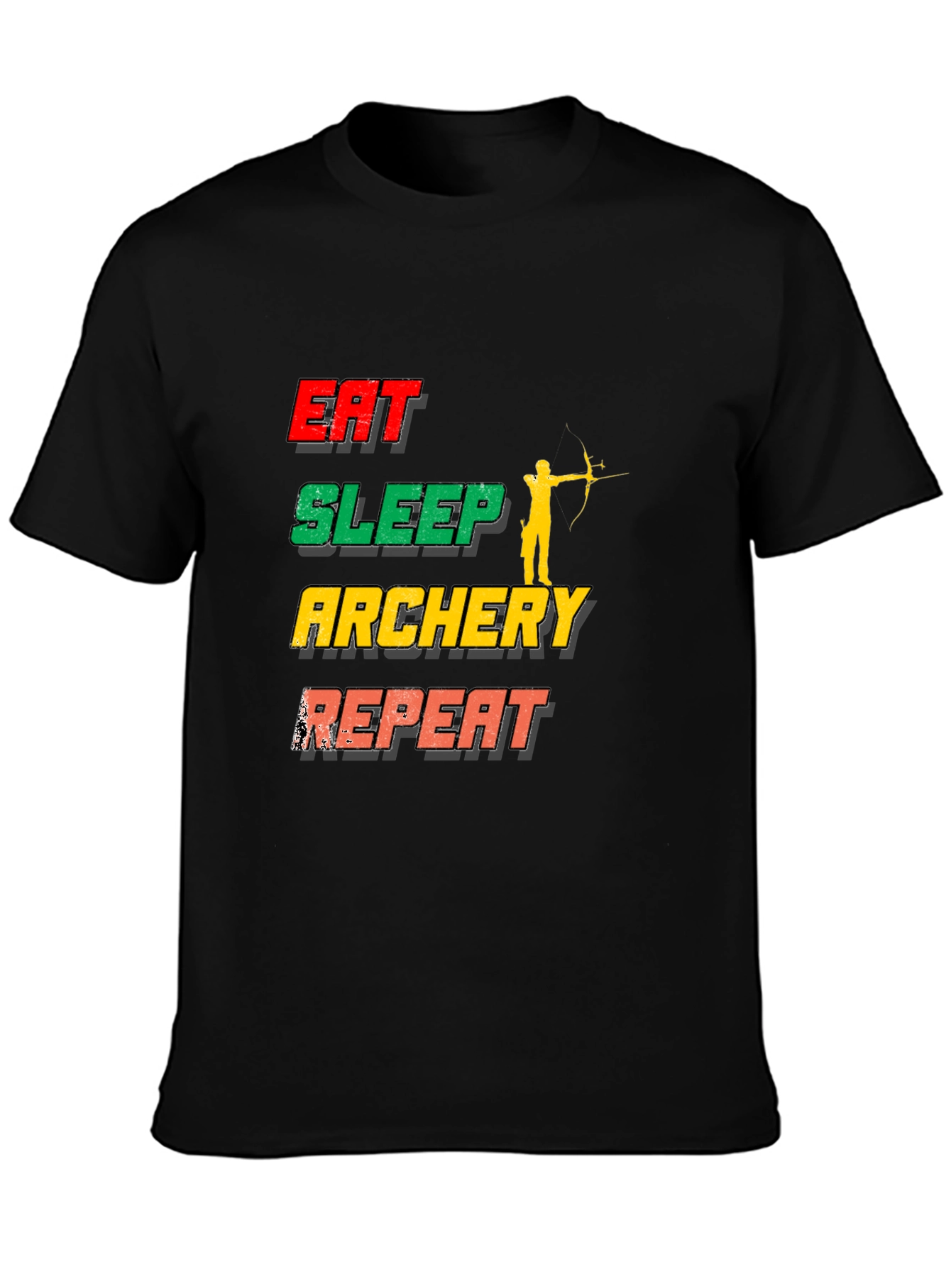 Eat Sleep Archery Repeat Graphic T-Shirt