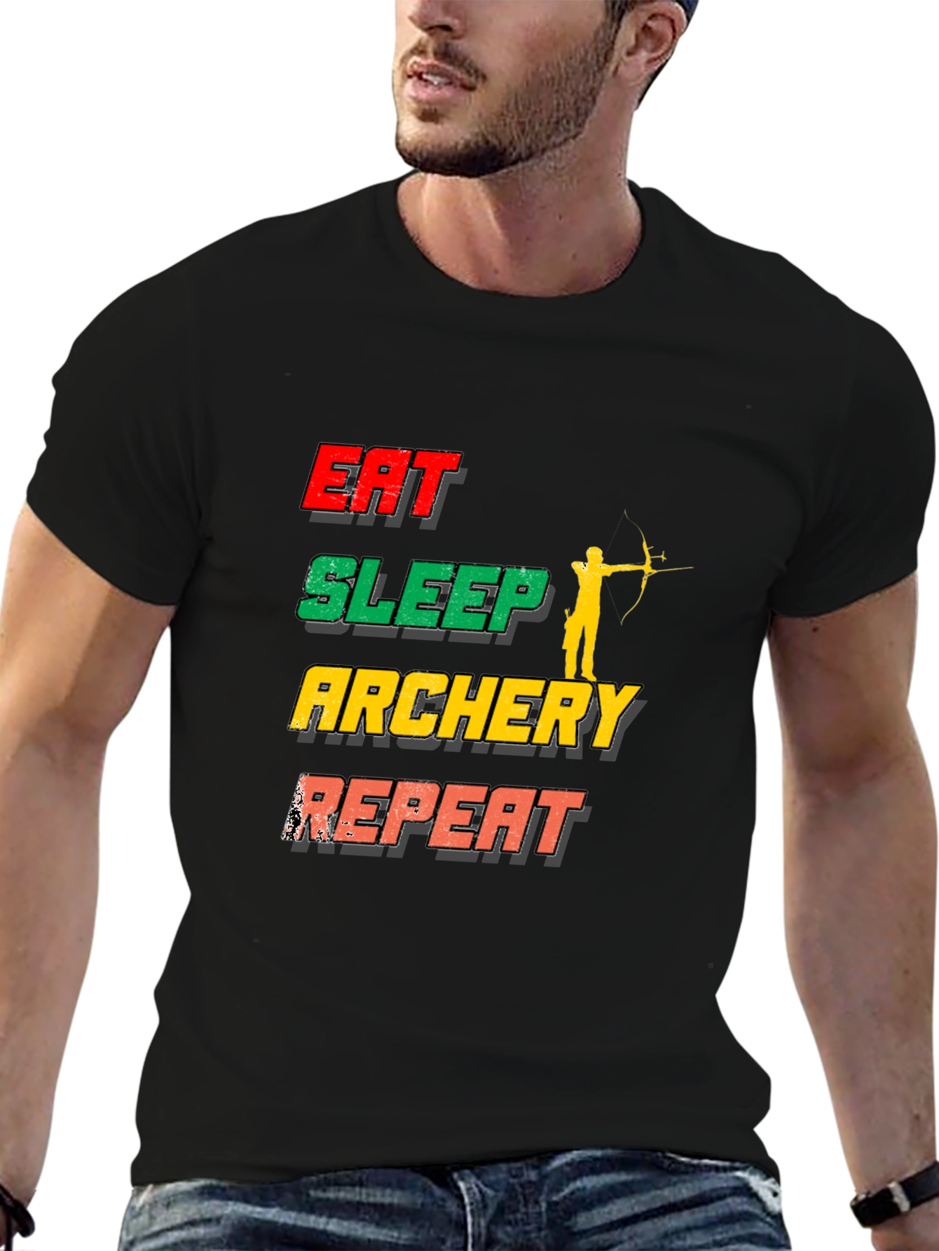 Eat Sleep Archery Repeat Graphic T-Shirt