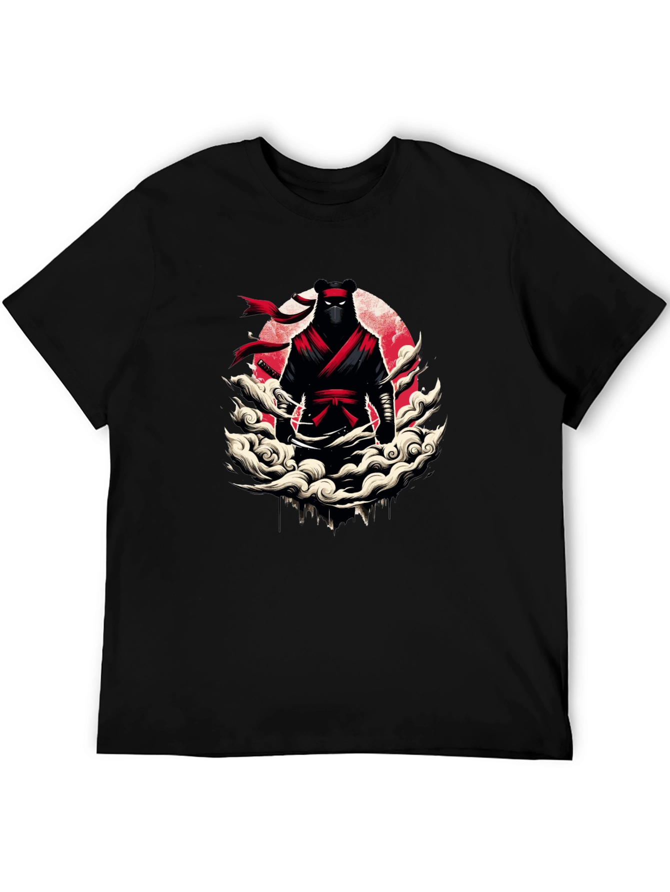Ninja Bear Graphic T-Shirt - Unique Design