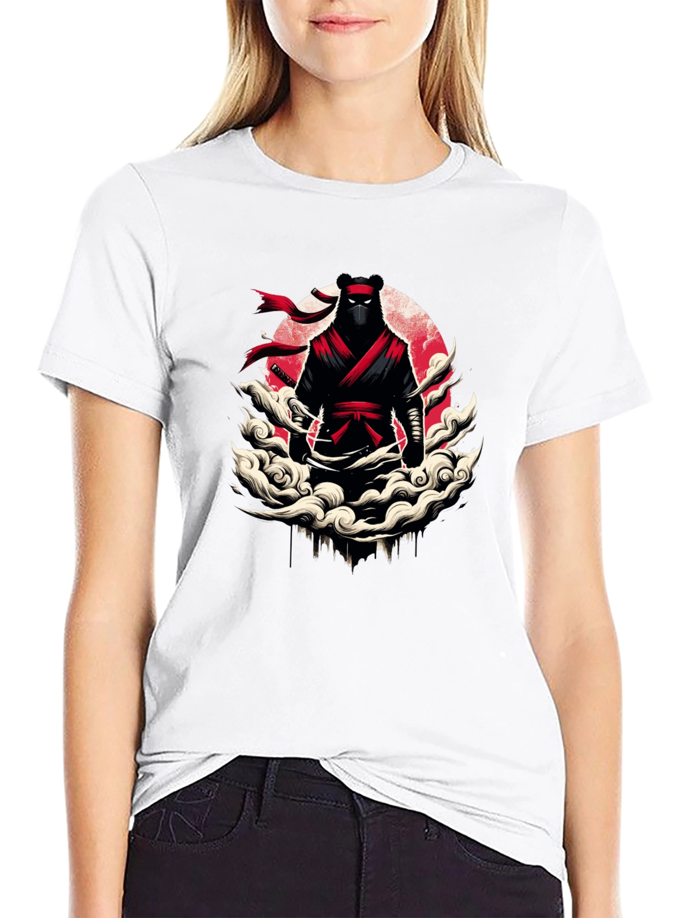 Ninja Bear Graphic T-Shirt - Unique Design