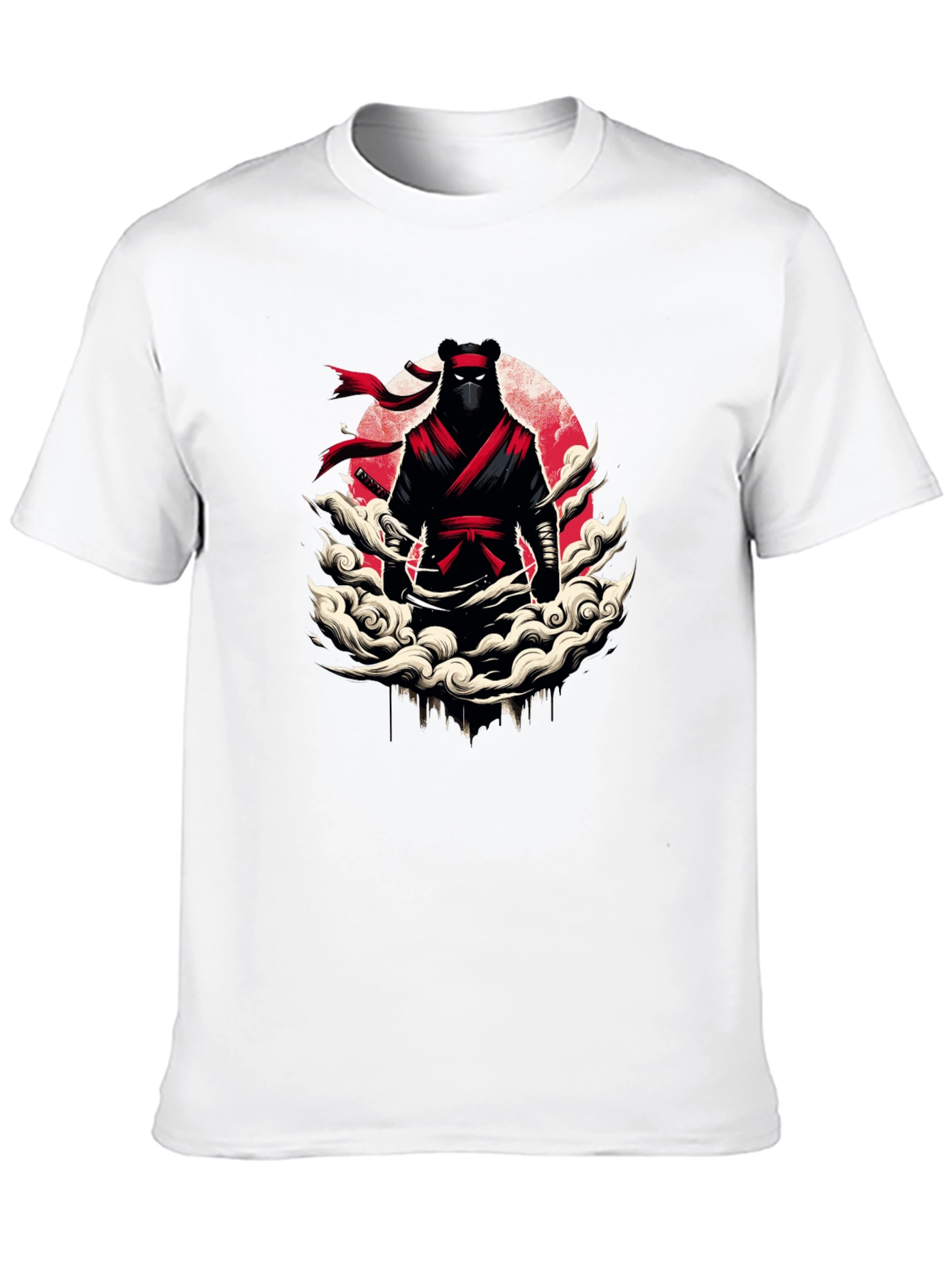 Ninja Bear Graphic T-Shirt - Unique Design