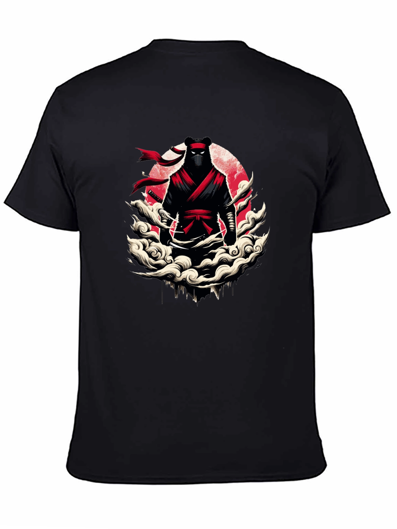 Ninja Bear Graphic T-Shirt - Unique Design