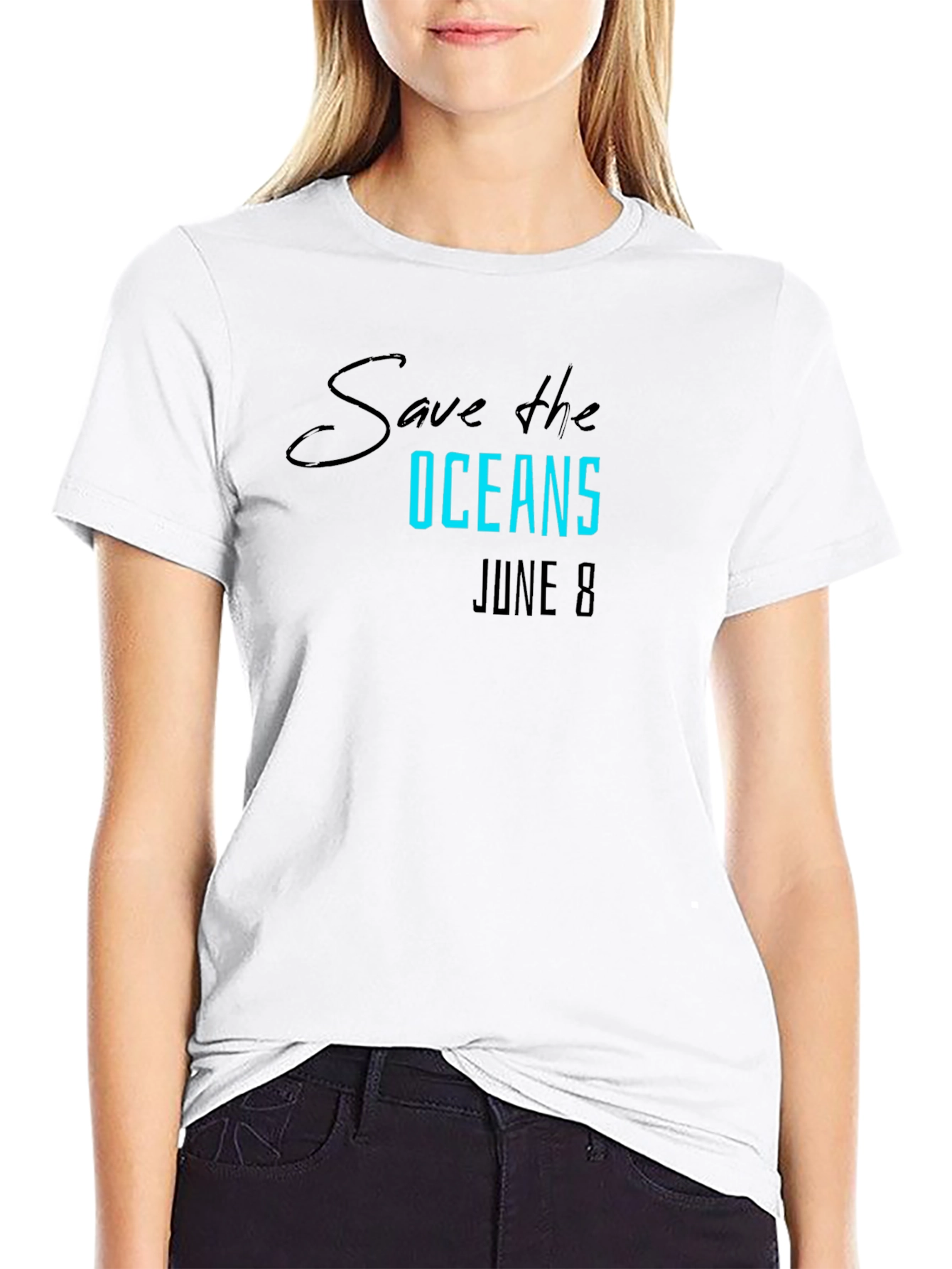 Save the Oceans T-Shirt June 8 - Eco-Friendly Tee