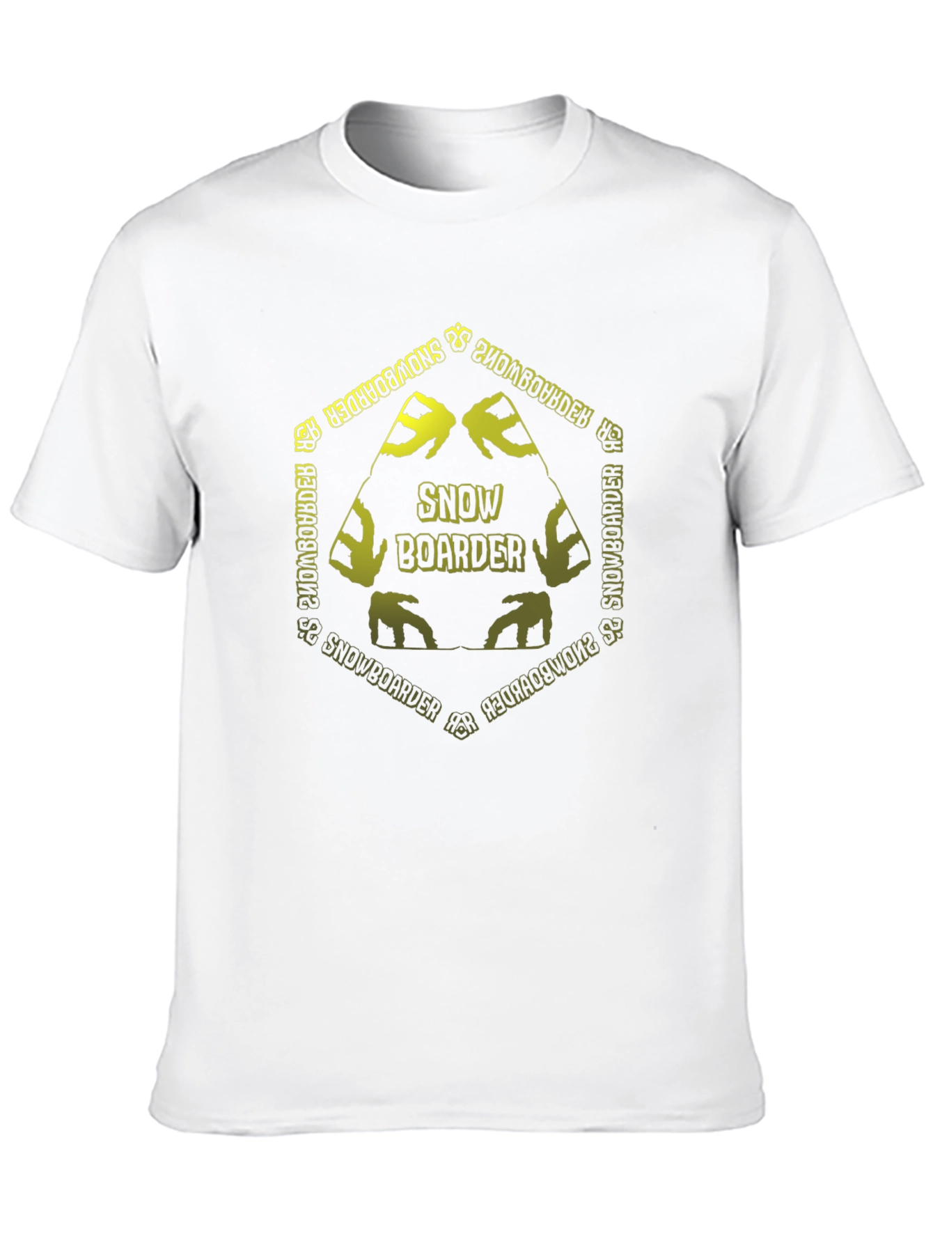 Snowboarder Graphic Tee - Black Cotton T-Shirt