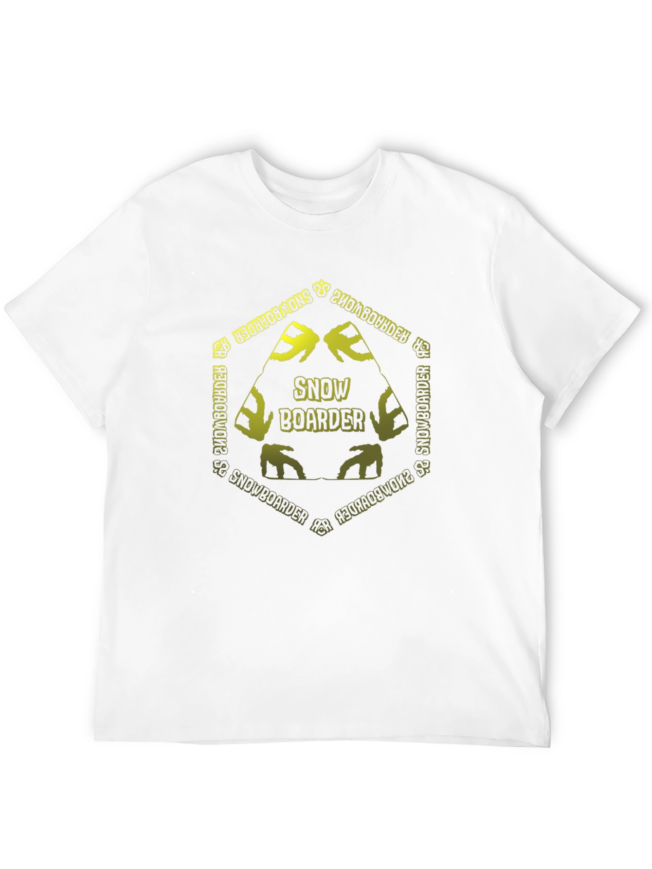 Snowboarder Graphic Tee - Black Cotton T-Shirt