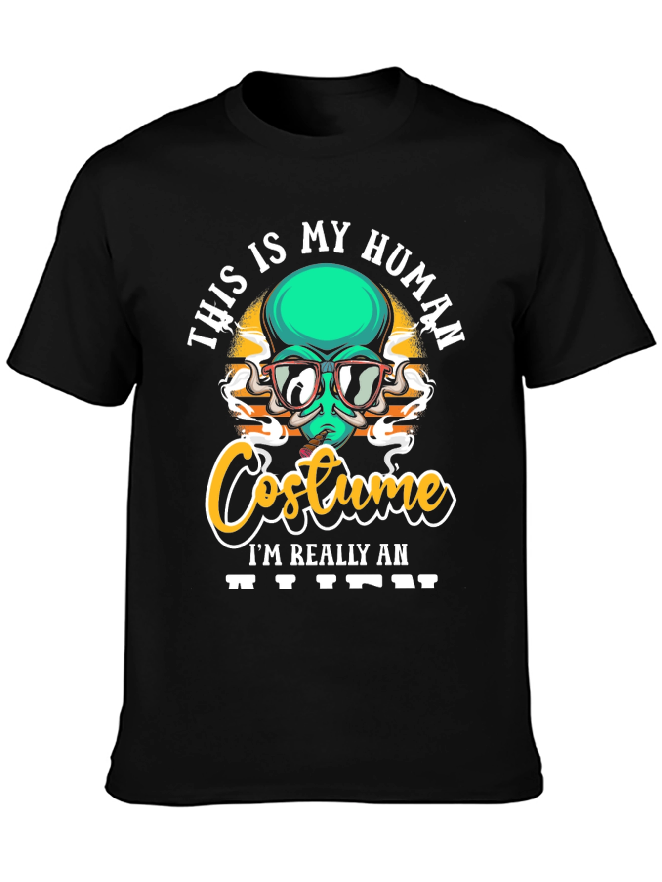 This is My Human Costume Alien Graphic T-Shirt