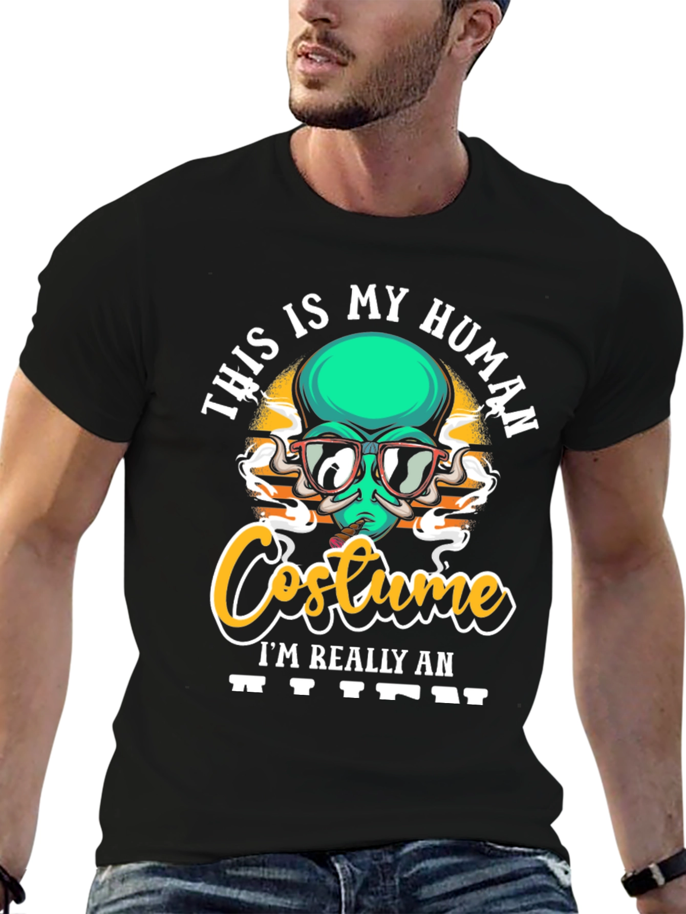 This is My Human Costume Alien Graphic T-Shirt