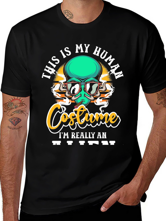This is My Human Costume Alien Graphic T-Shirt