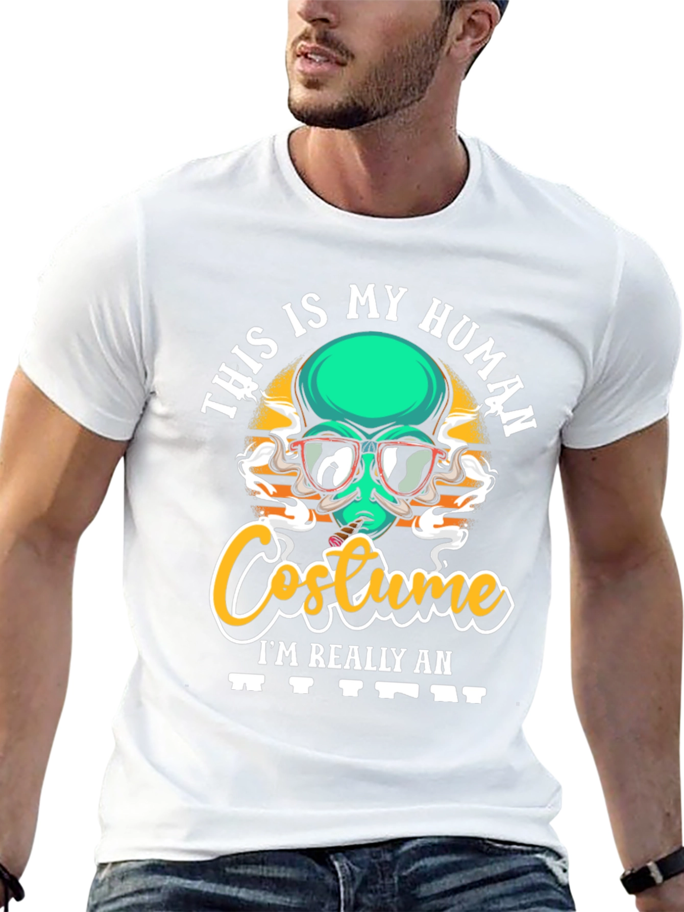 This is My Human Costume Alien Graphic T-Shirt