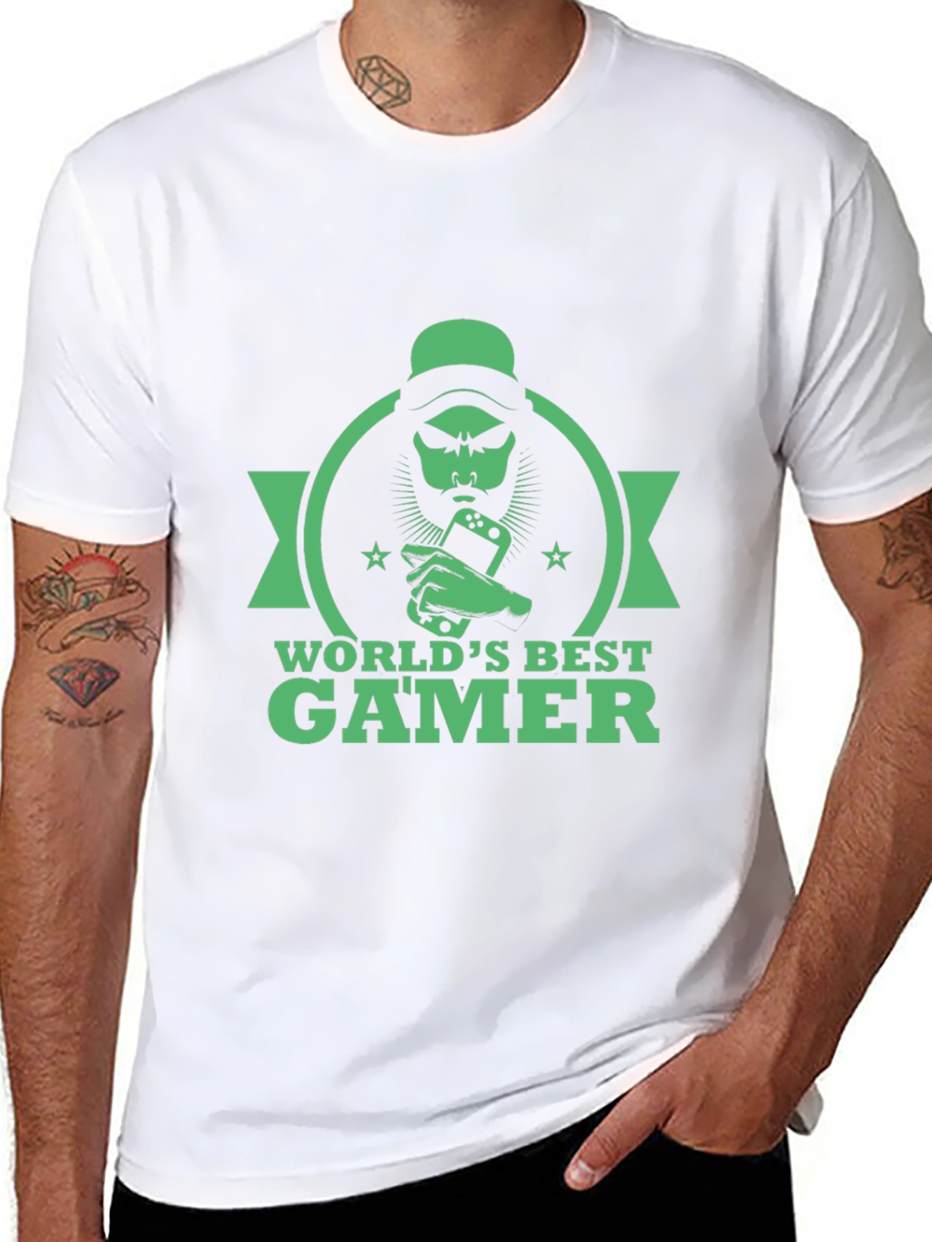 Worlds Best Gamer Black T-Shirt