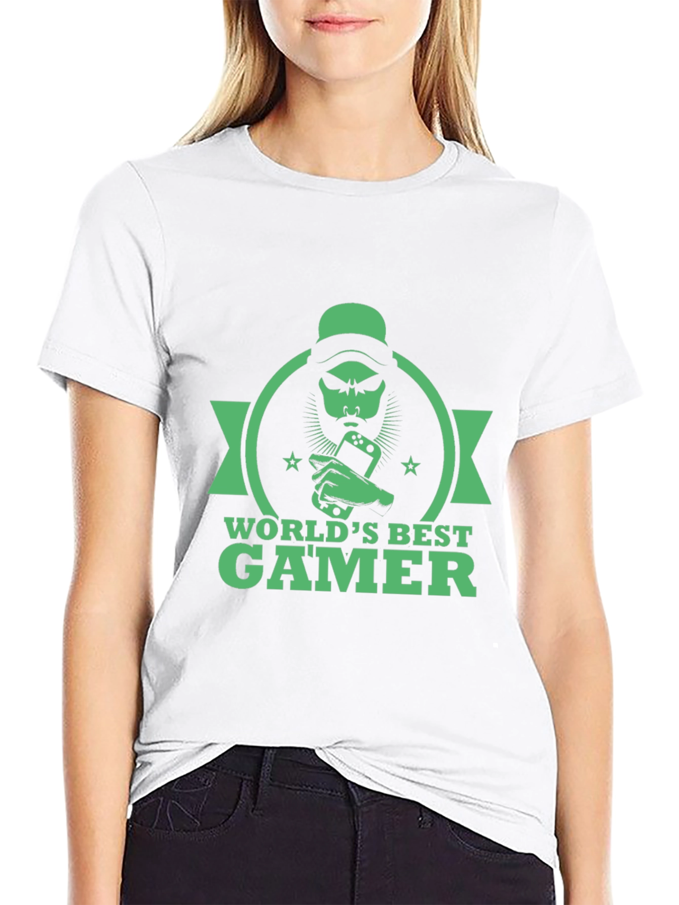 Worlds Best Gamer Black T-Shirt