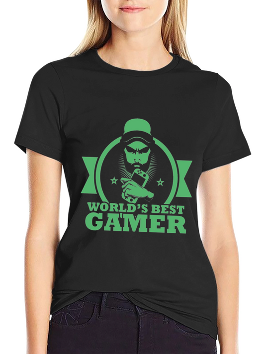 Worlds Best Gamer Black T-Shirt