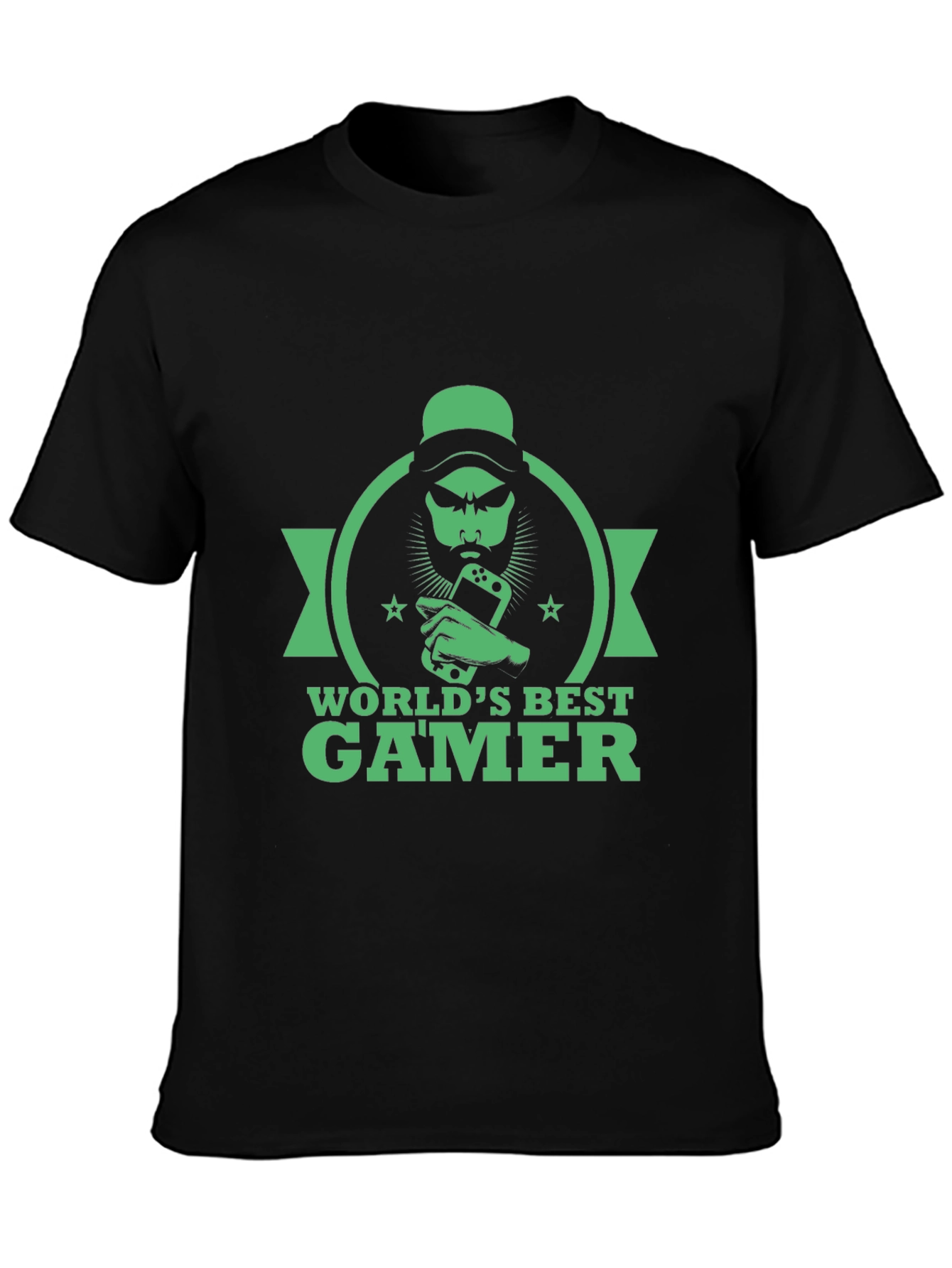 Worlds Best Gamer Black T-Shirt