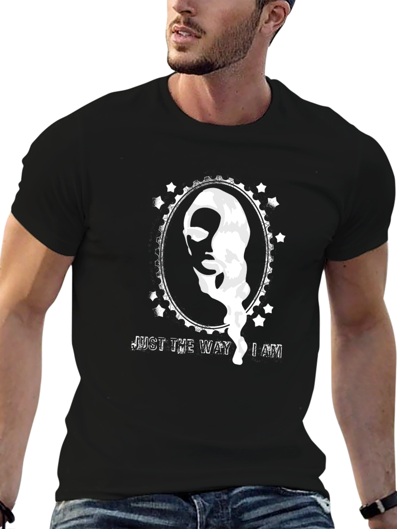 Just The Way I Am Graphic Print T-Shirt