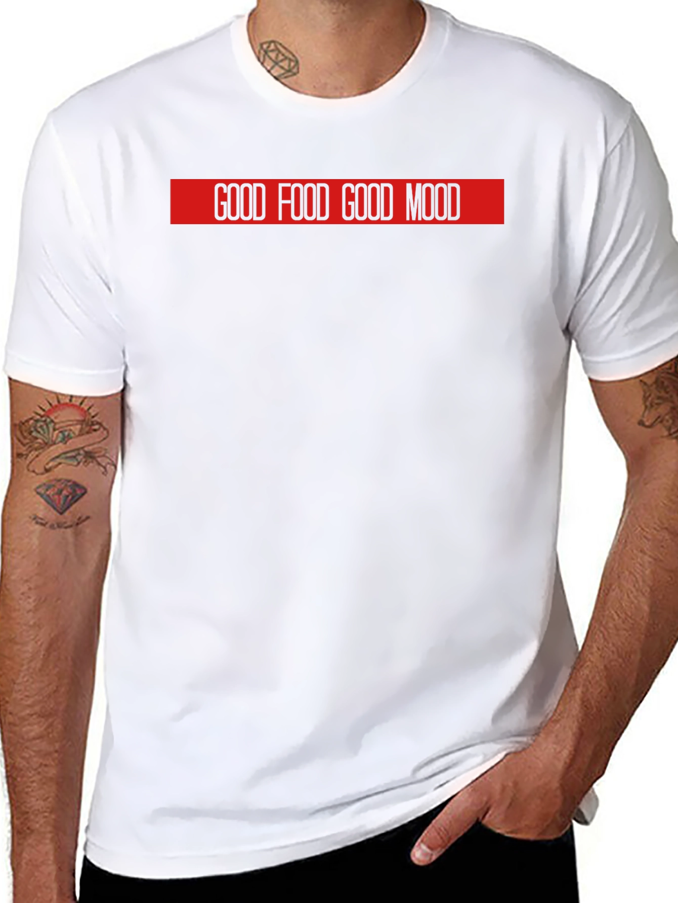 Good Food Good Mood Graphic T-Shirt