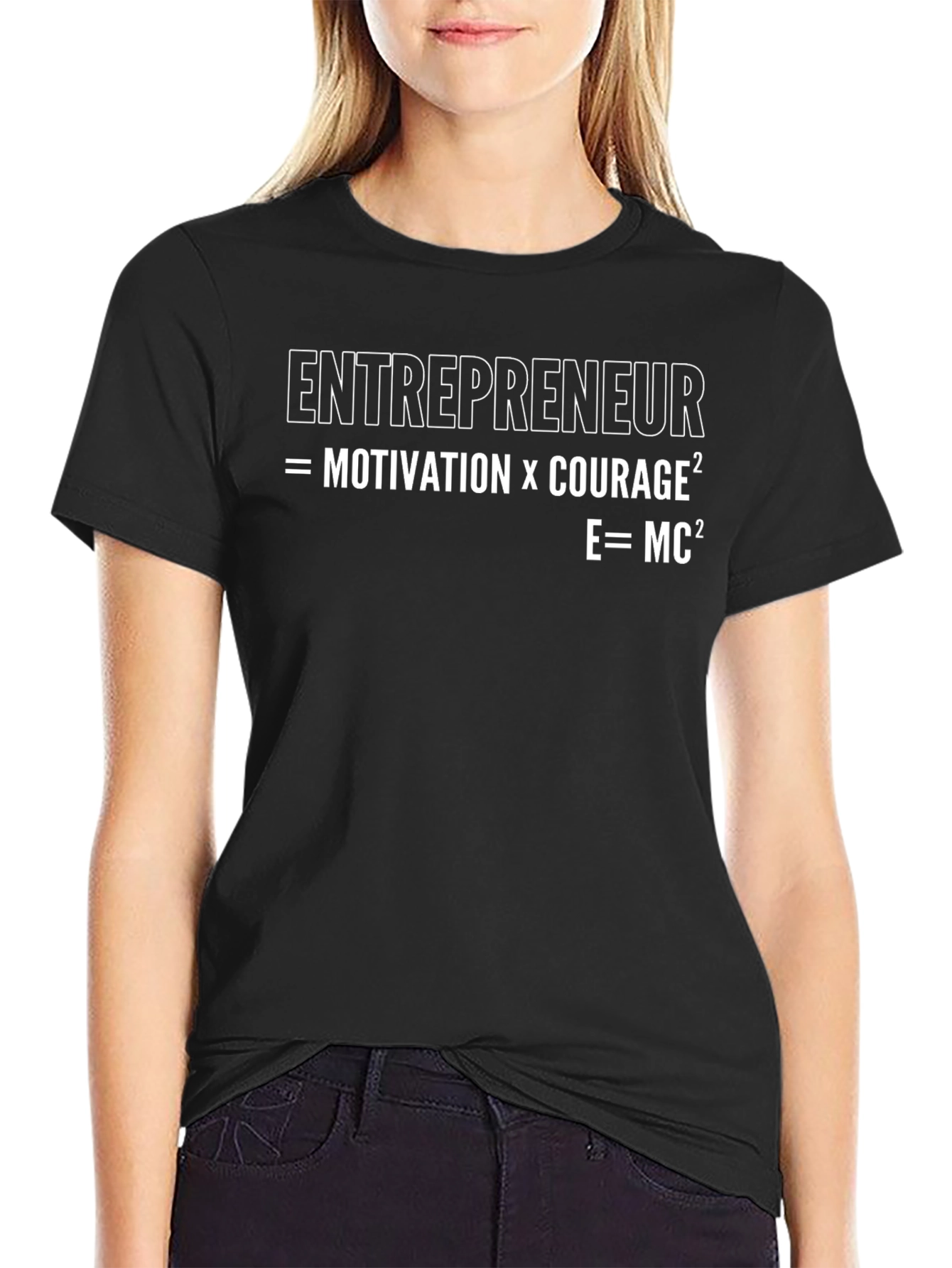 Entrepreneur Equation T-Shirt - Motivation x Courage²
