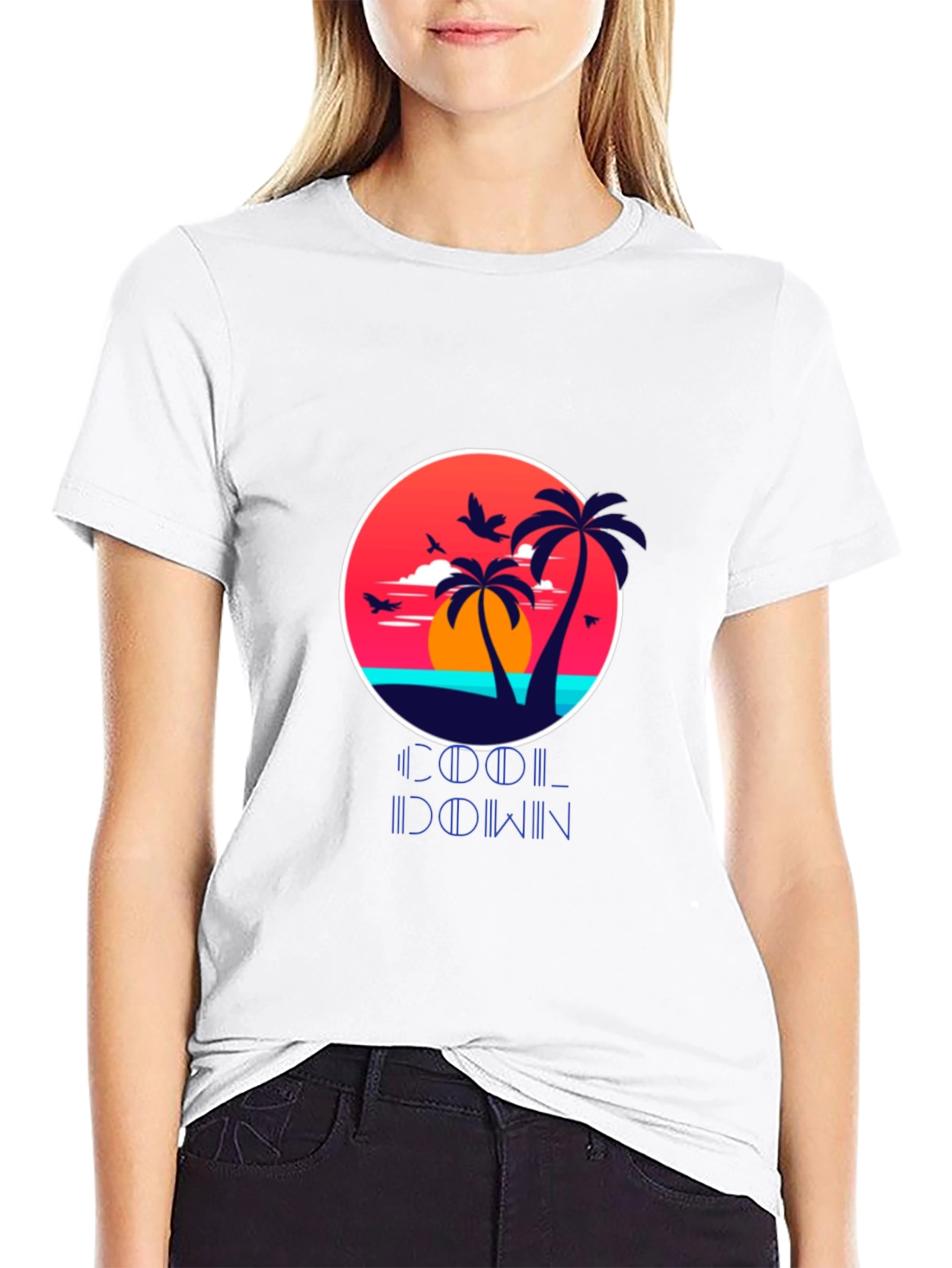 Cool Down Palm Sunset T-Shirt