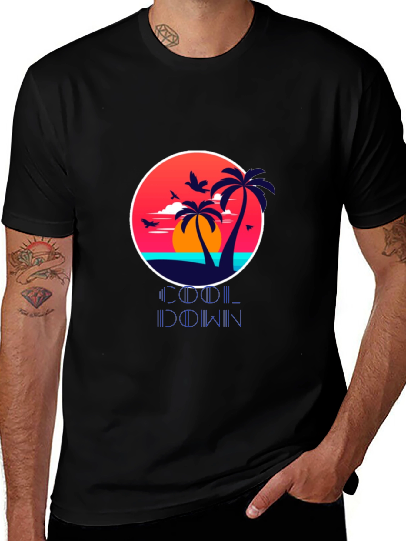 Cool Down Palm Sunset T-Shirt