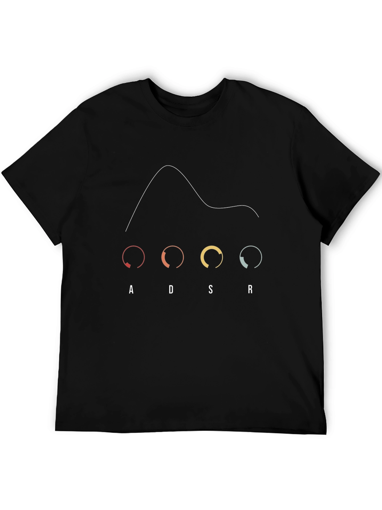 ADSR Synthesizer Black T-Shirt