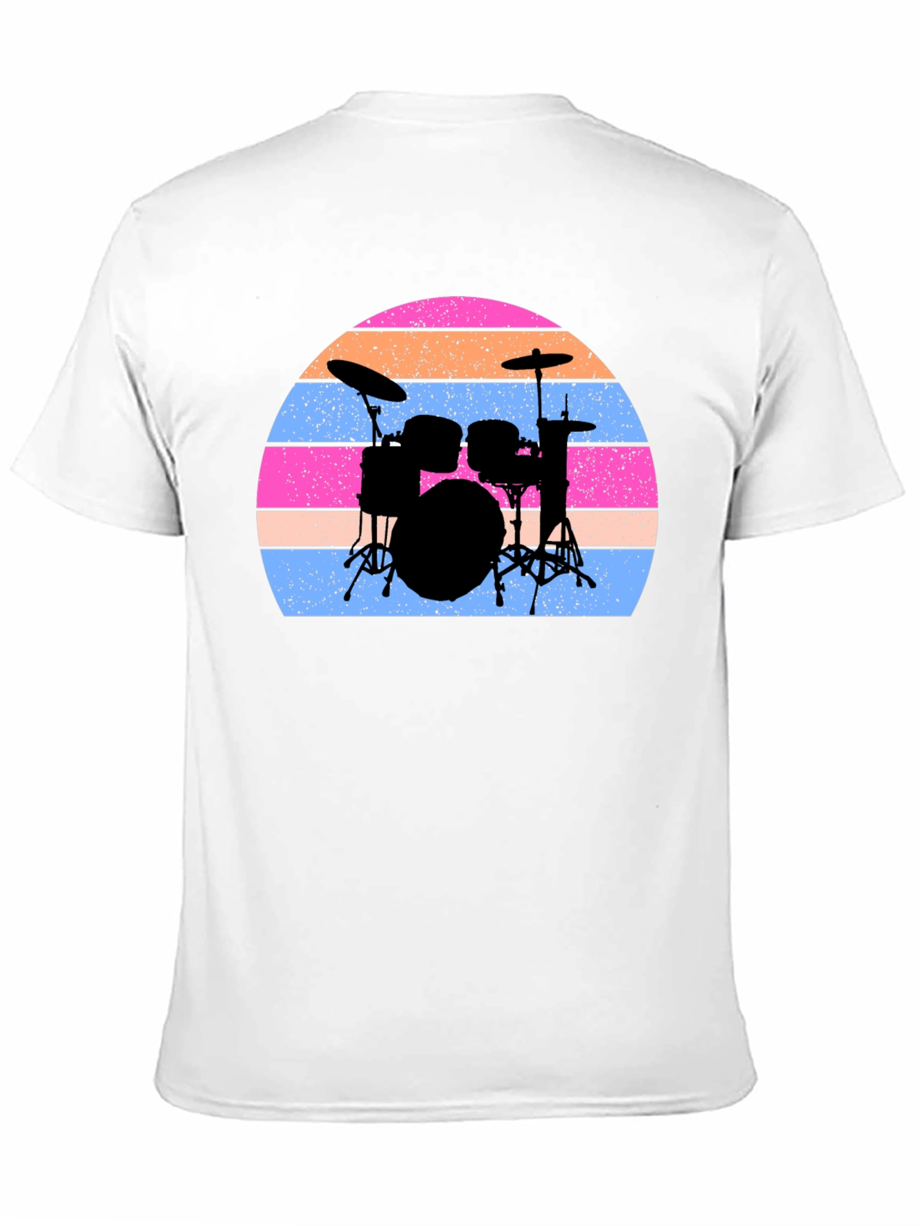 Drum Set Sunset Graphic Tee