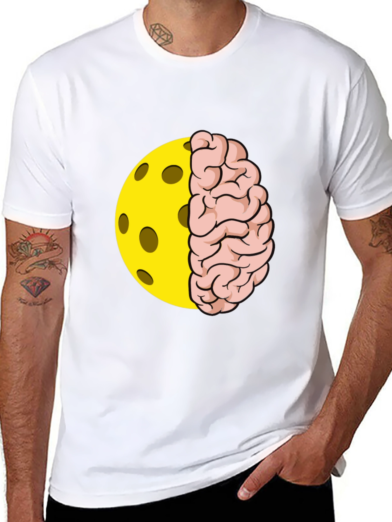 Pickleball Brain T-Shirt - Smart Sport Style