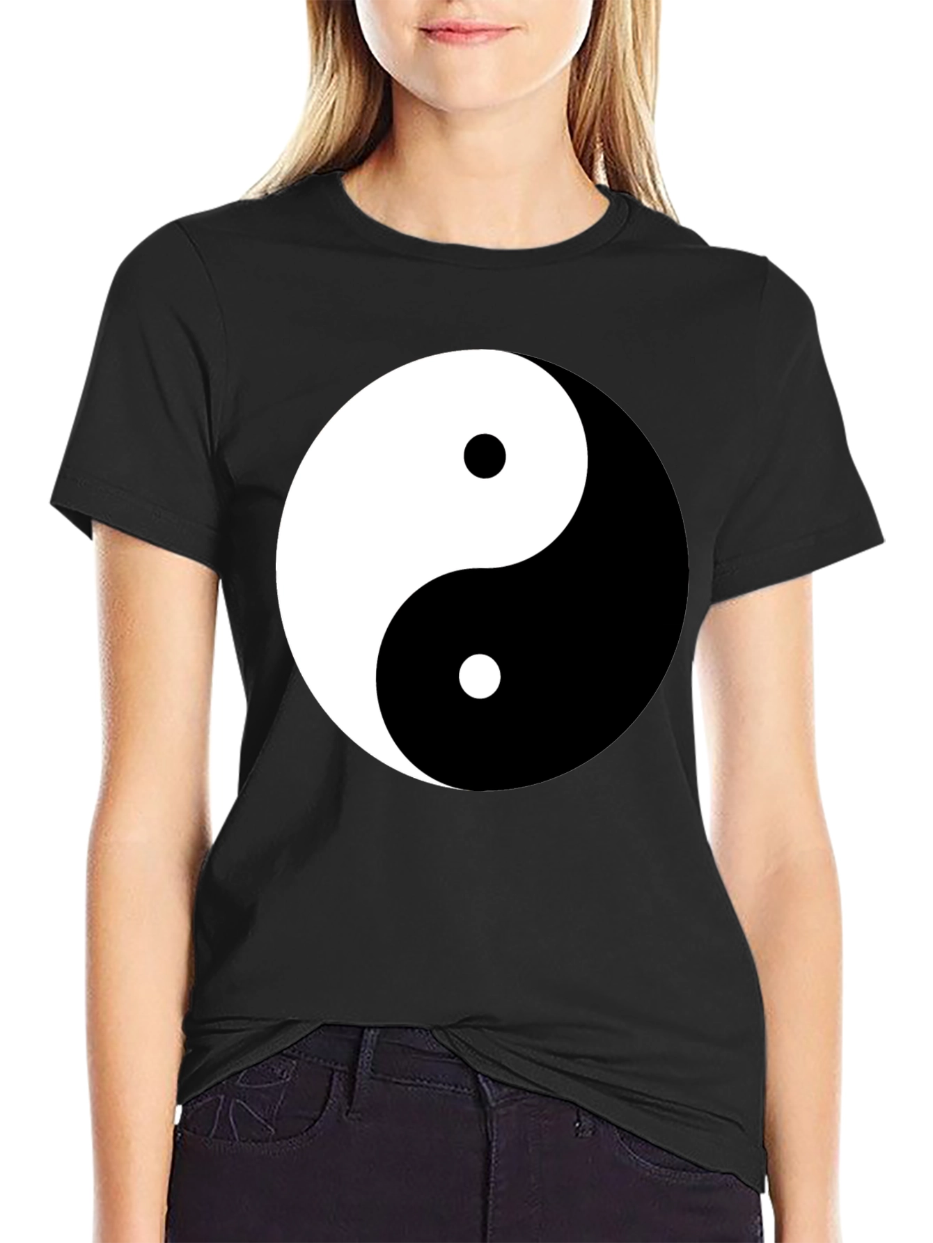 Yin Yang Balance Black T-Shirt