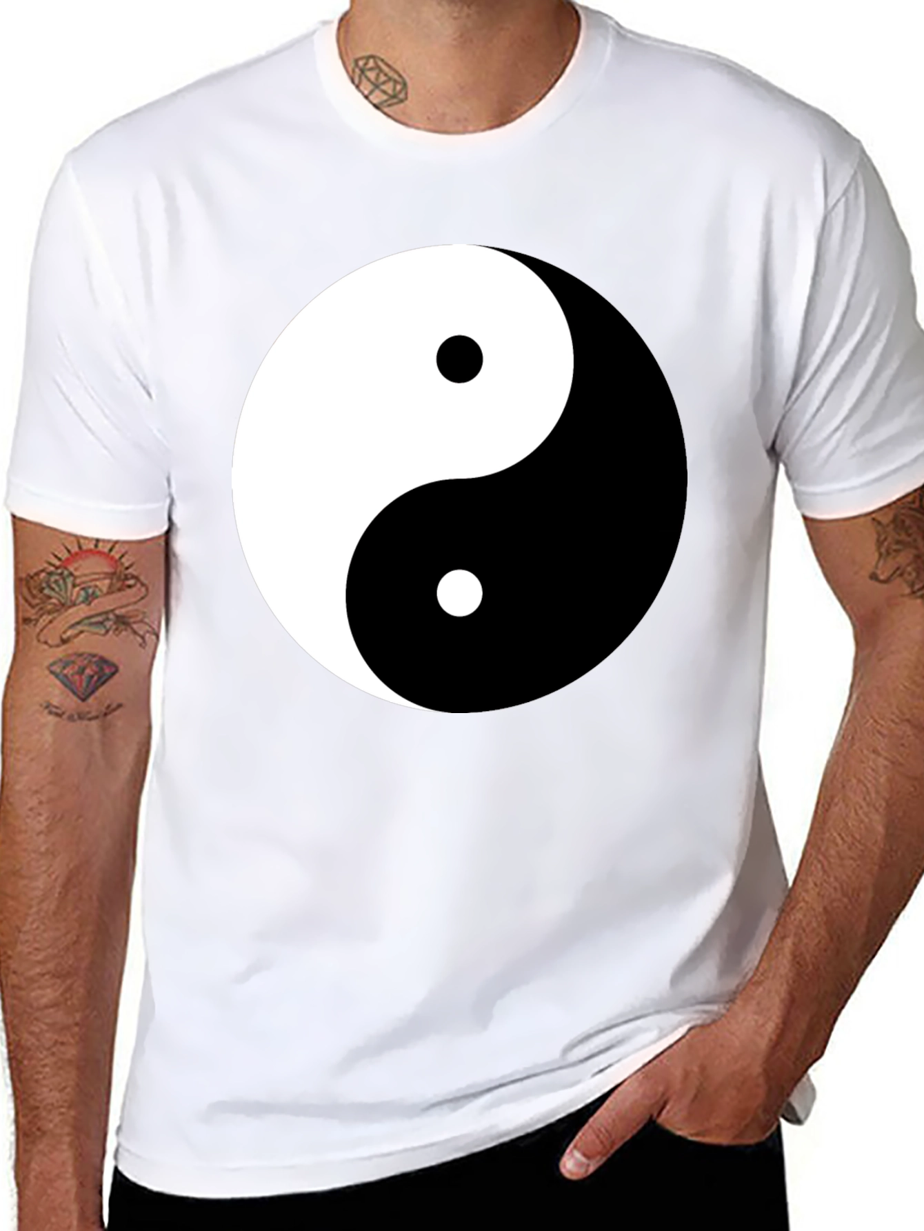 Yin Yang Balance Black T-Shirt