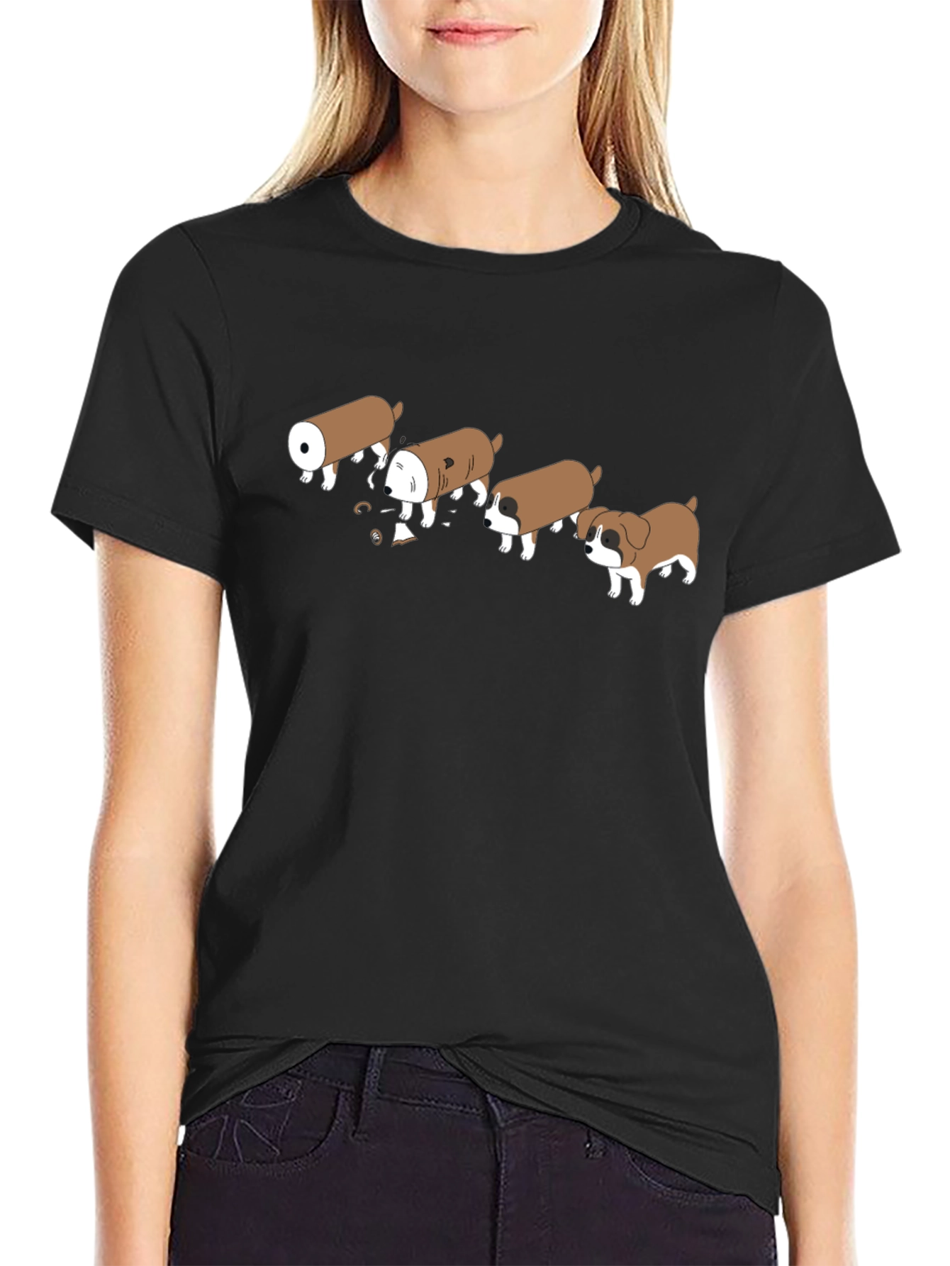 Cannoli Dog T-Shirt Funny Italian Pastry Pun