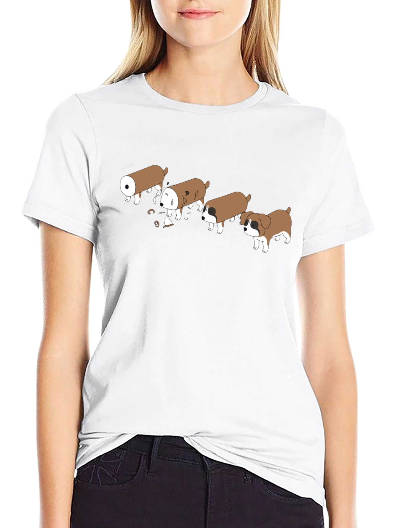 Cannoli Dog T-Shirt Funny Italian Pastry Pun