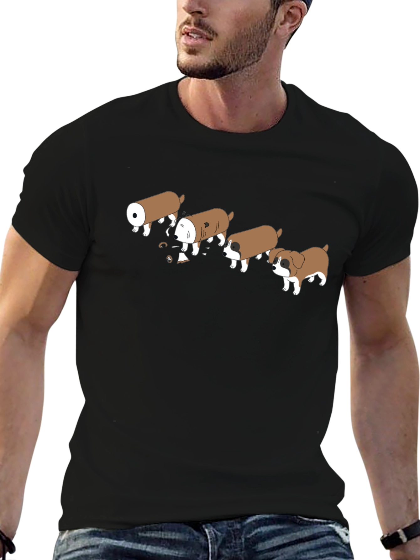 Cannoli Dog T-Shirt Funny Italian Pastry Pun