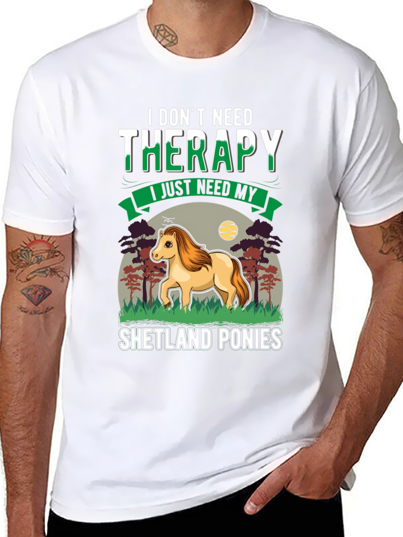 Shetland Ponies Therapy T-Shirt