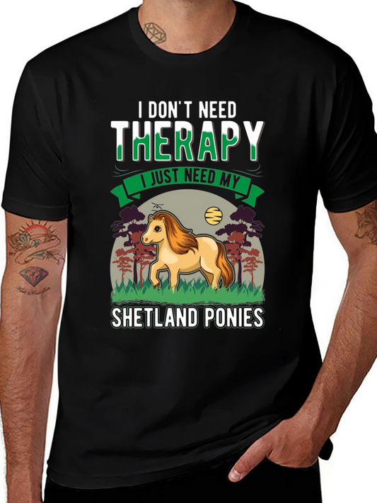 Shetland Ponies Therapy T-Shirt