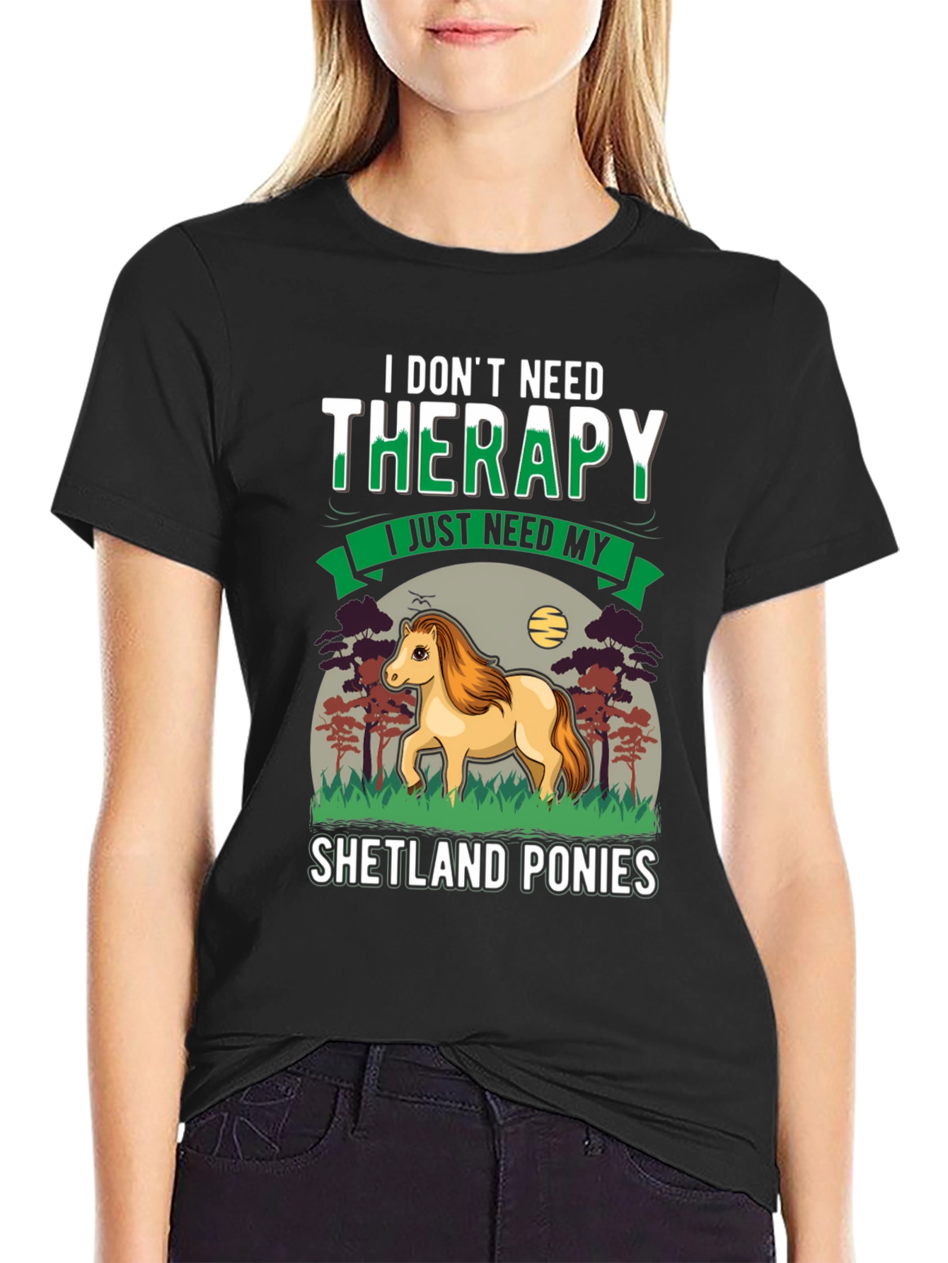 Shetland Ponies Therapy T-Shirt