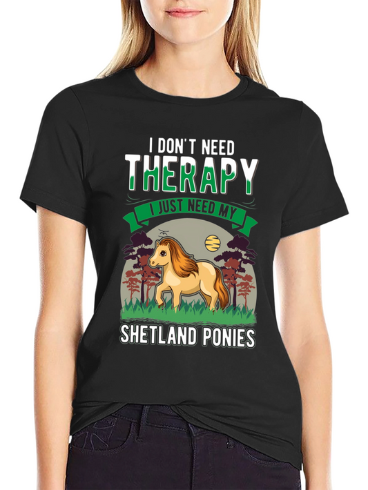 Shetland Ponies Therapy T-Shirt